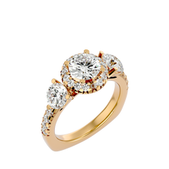 Jacqueline Three Stone Ring