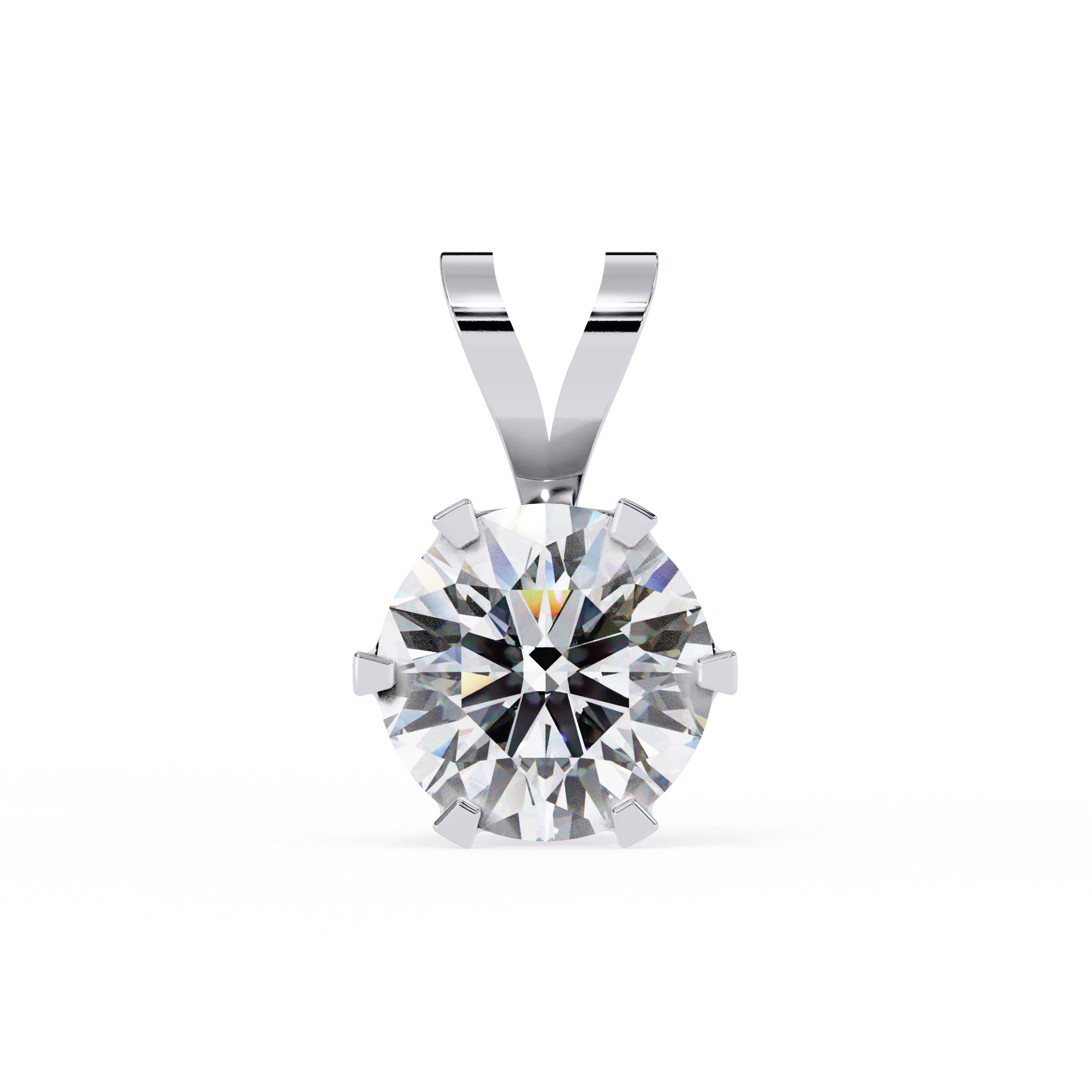 Carine Solitaire Pendant