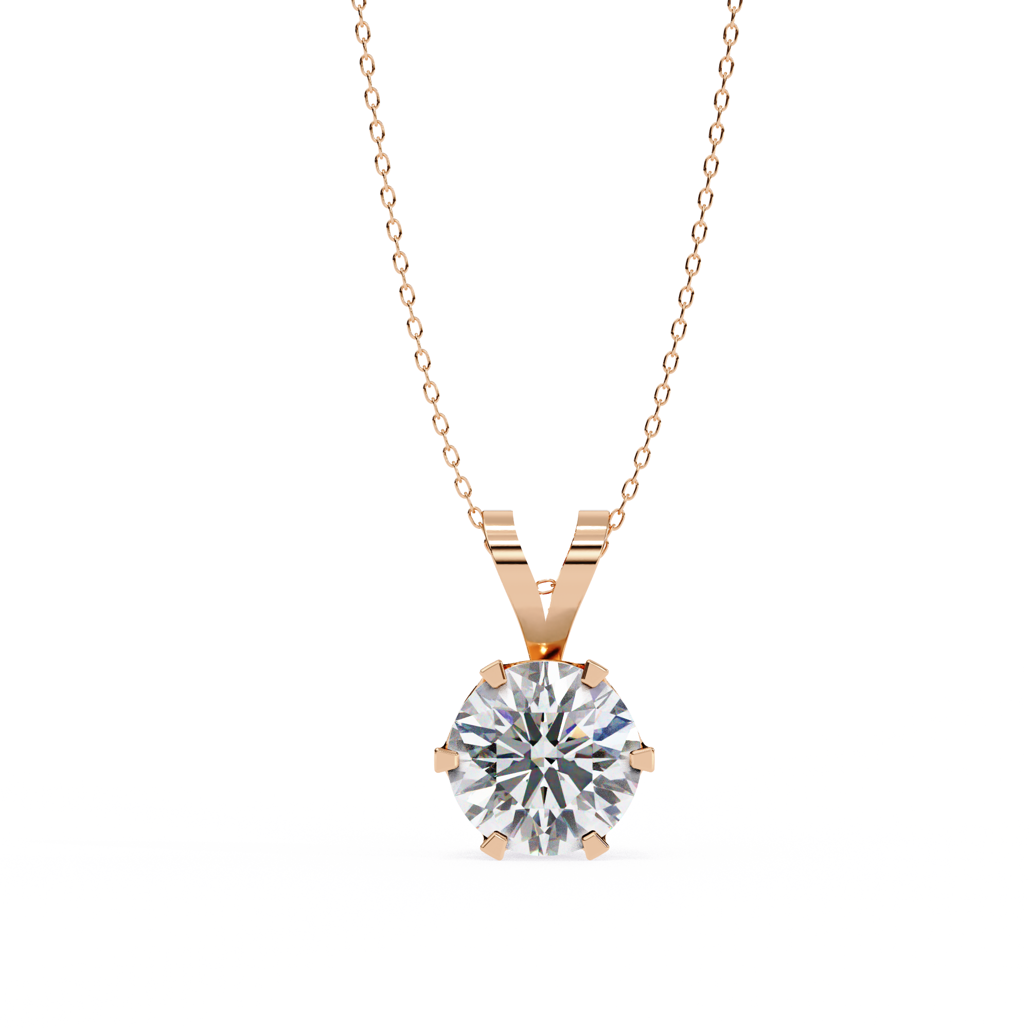 Carine Solitaire Pendant