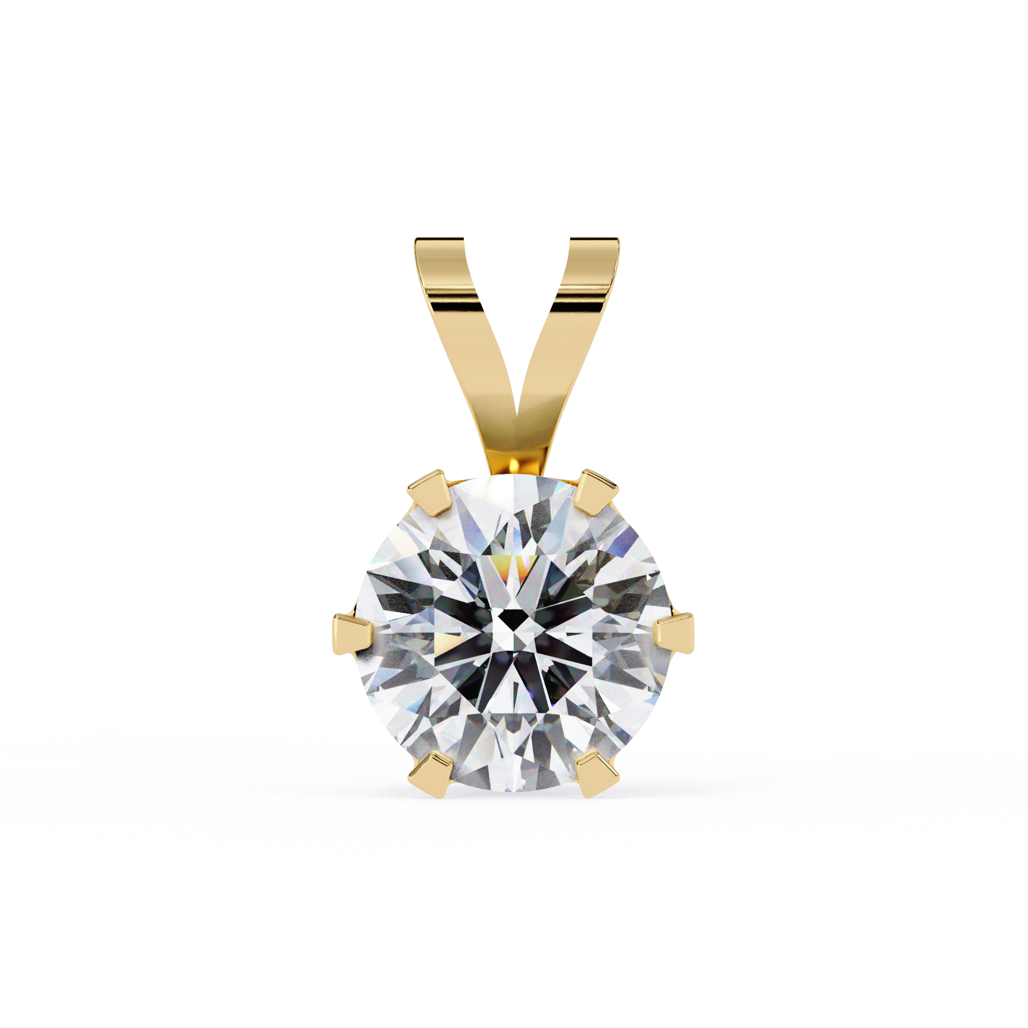 Carine Solitaire Pendant