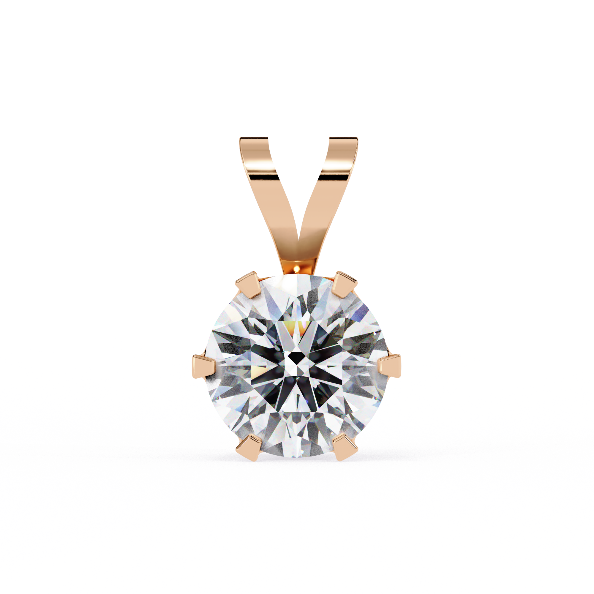 Carine Solitaire Pendant