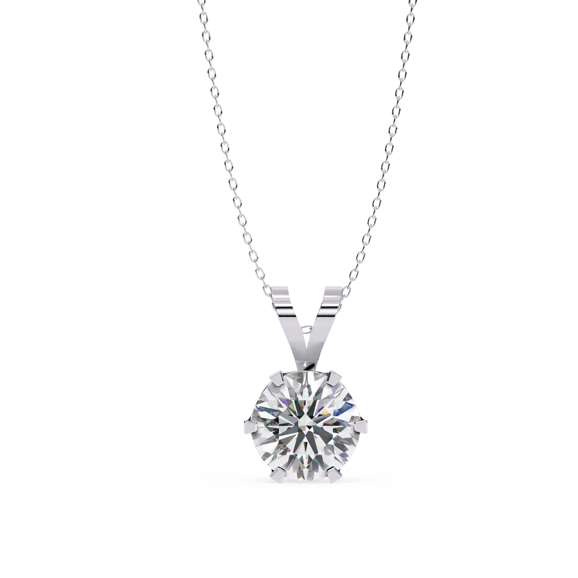 Carine Solitaire Pendant