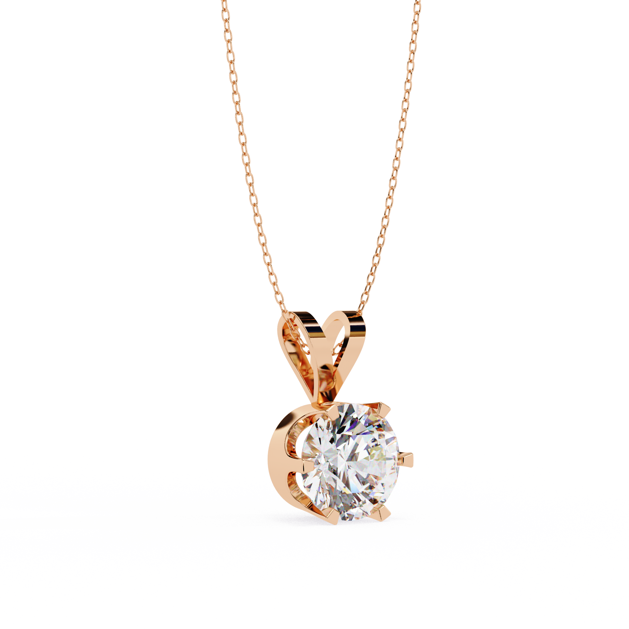 Carine Solitaire Pendant