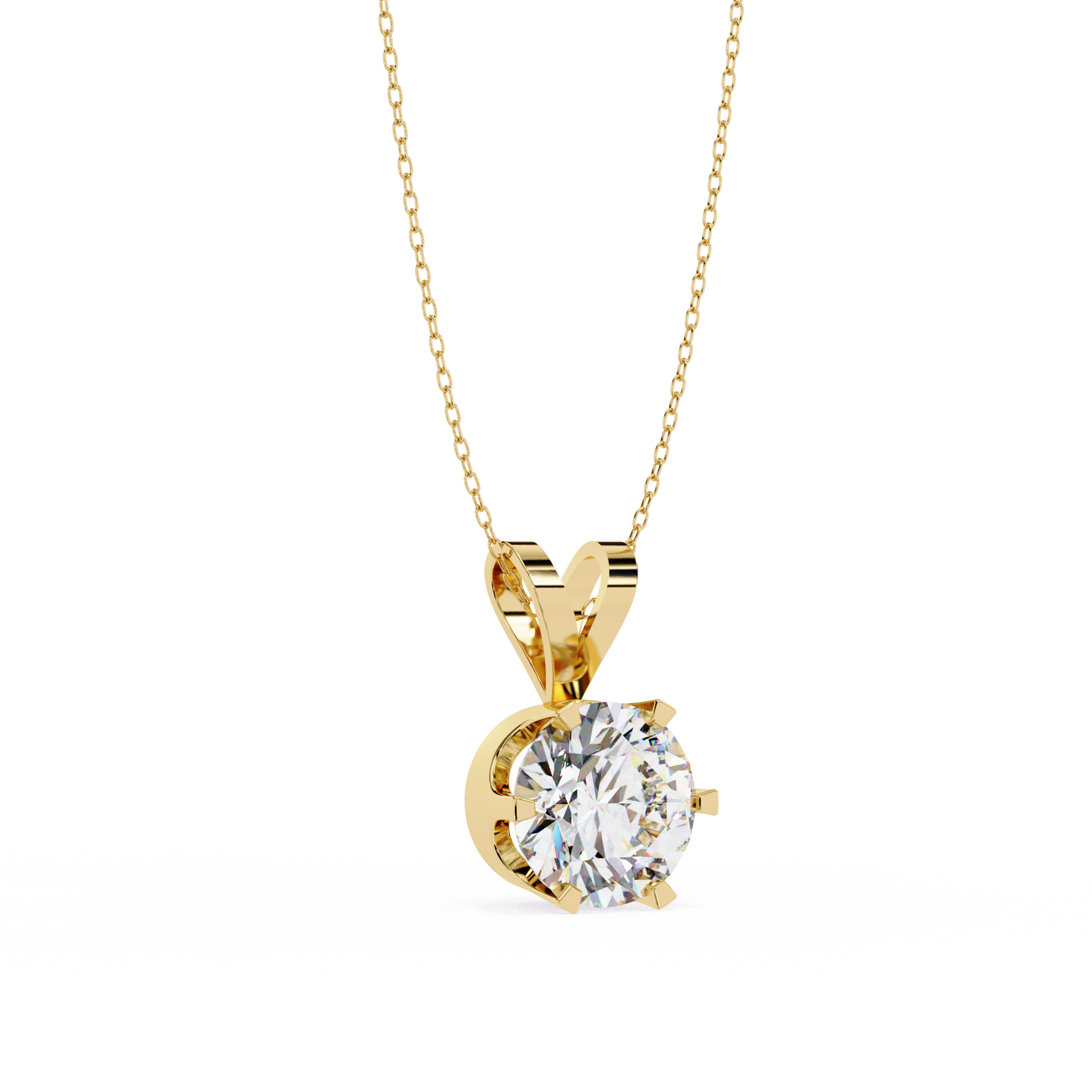 Carine Solitaire Pendant