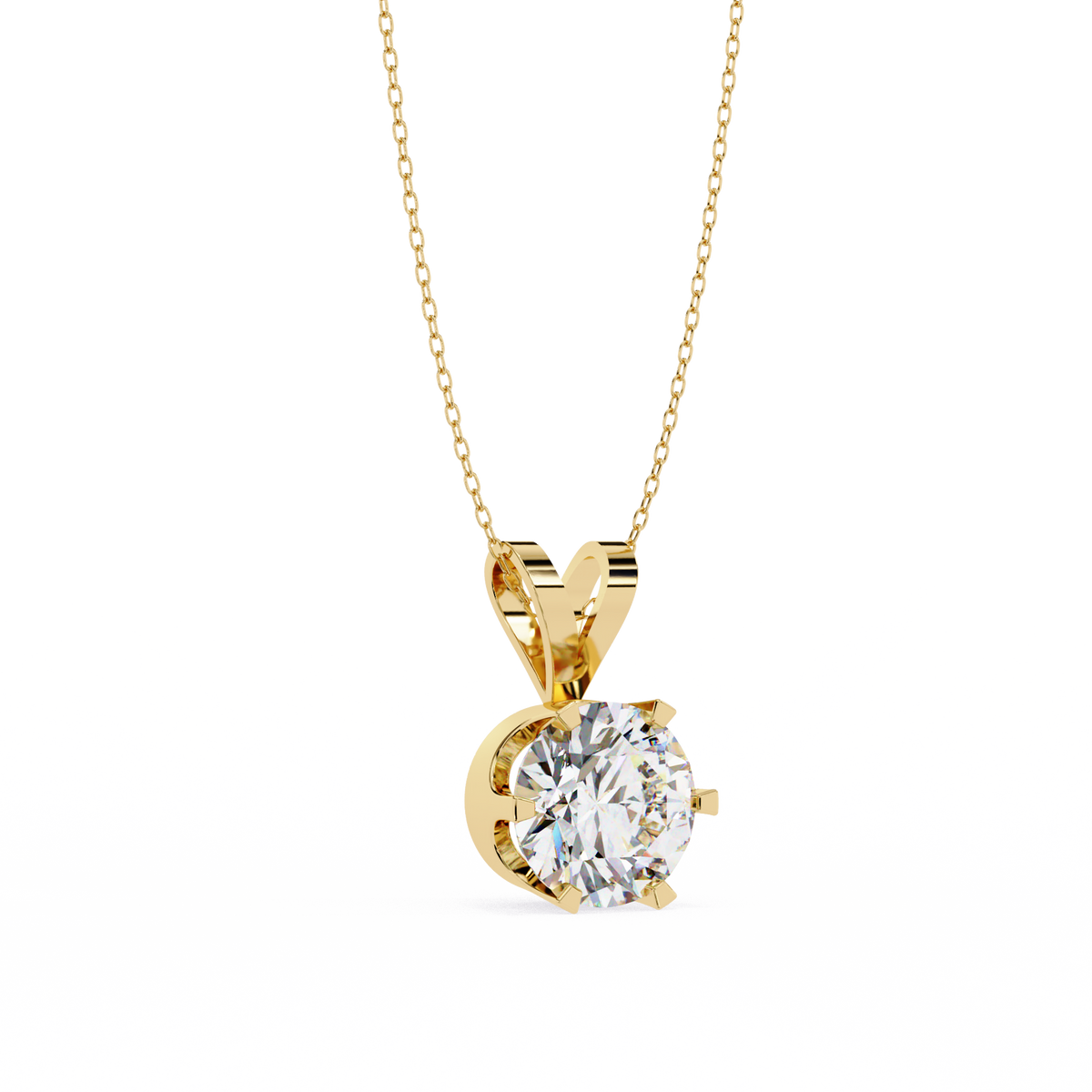 Carine Solitaire Pendant