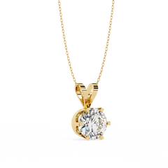 Carine Solitaire Pendant