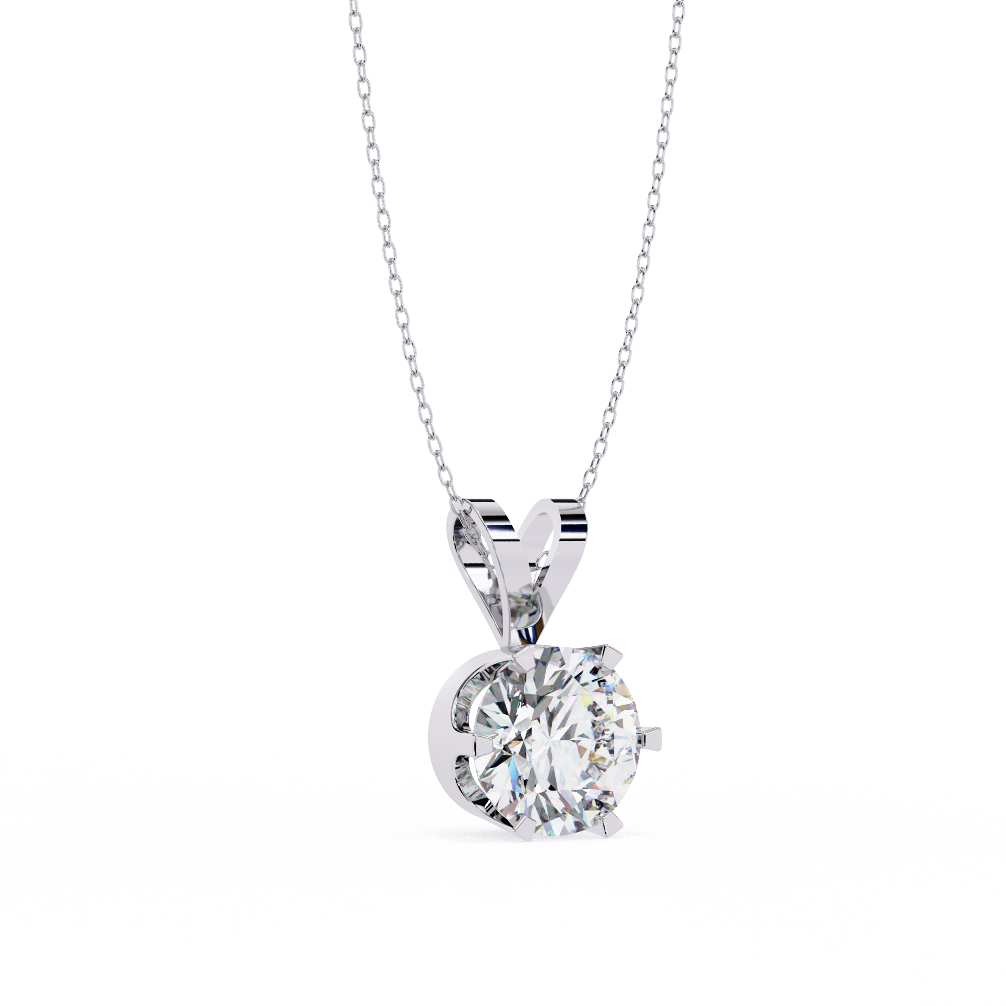 Carine Solitaire Pendant