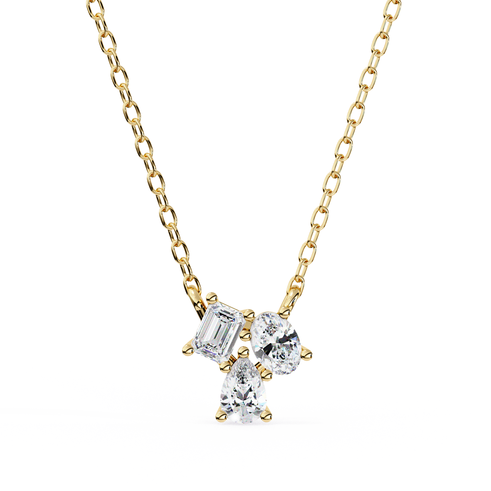 Selena Three Stone Pendant