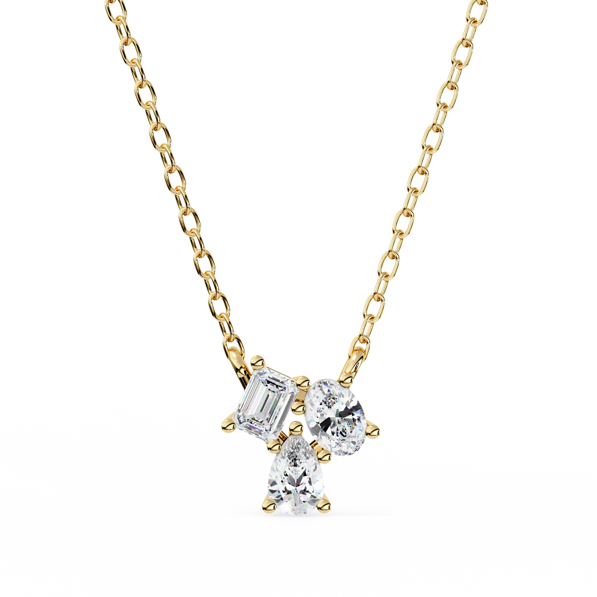 Selena Three Stone Pendant