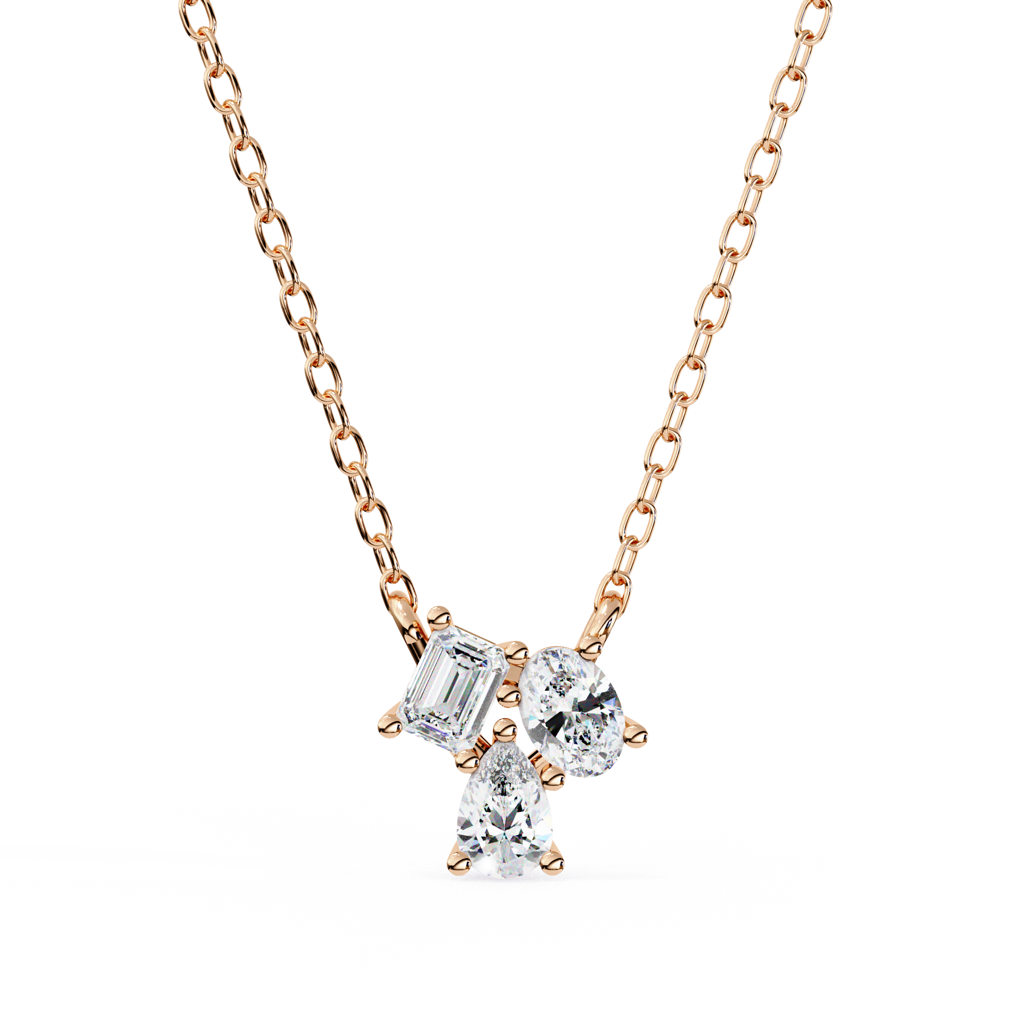 Selena Three Stone Pendant