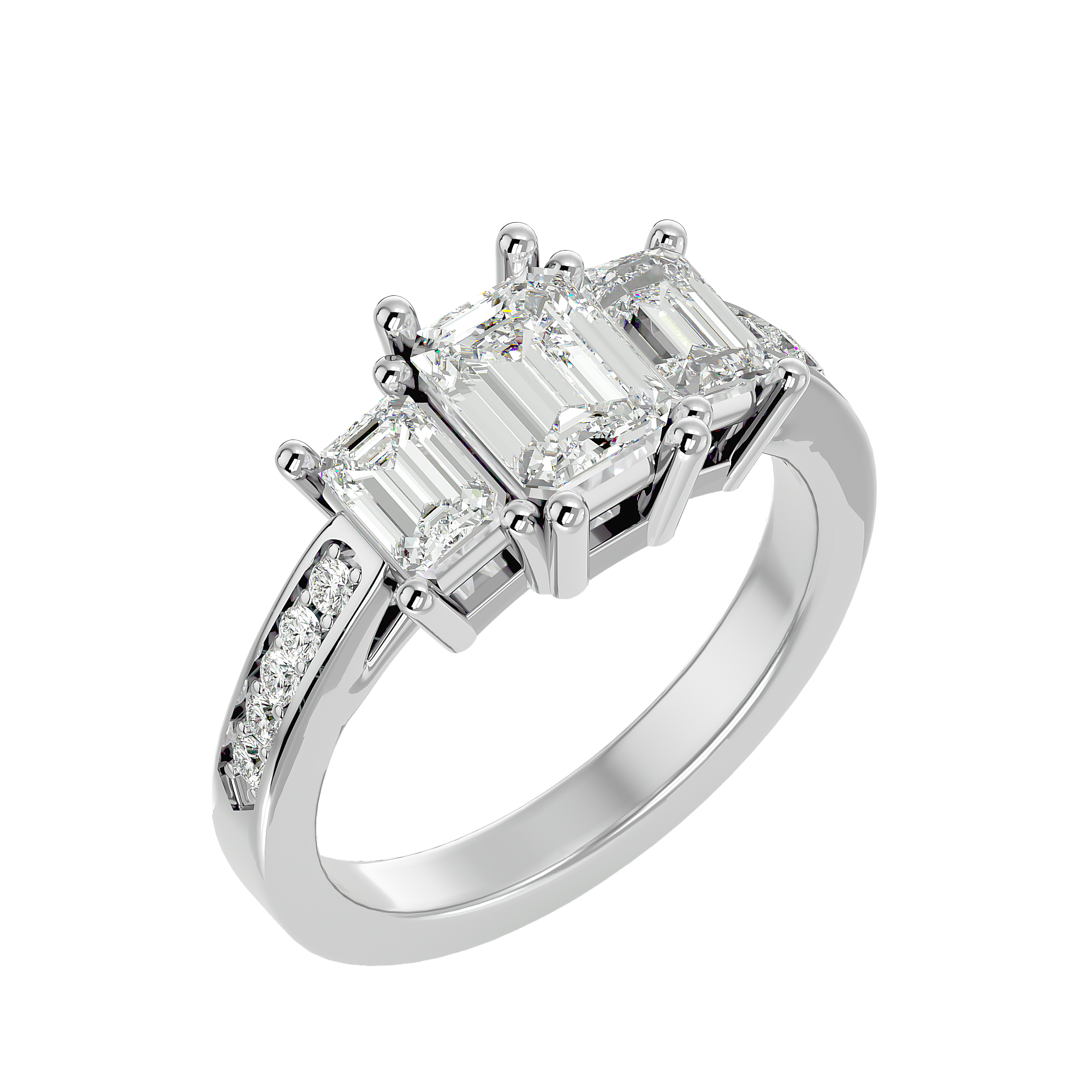 Lucinda Three Stone Ring