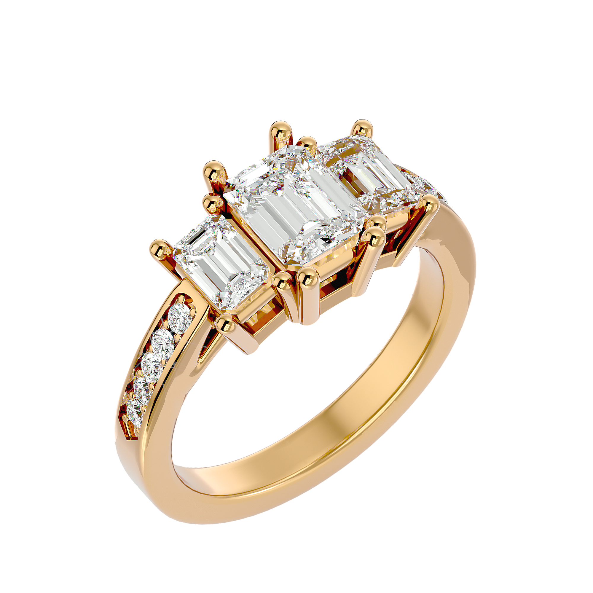 Lucinda Three Stone Ring
