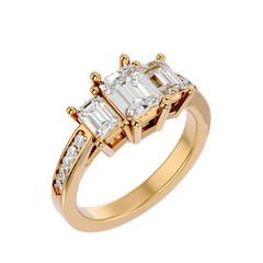 Lucinda Three Stone Ring
