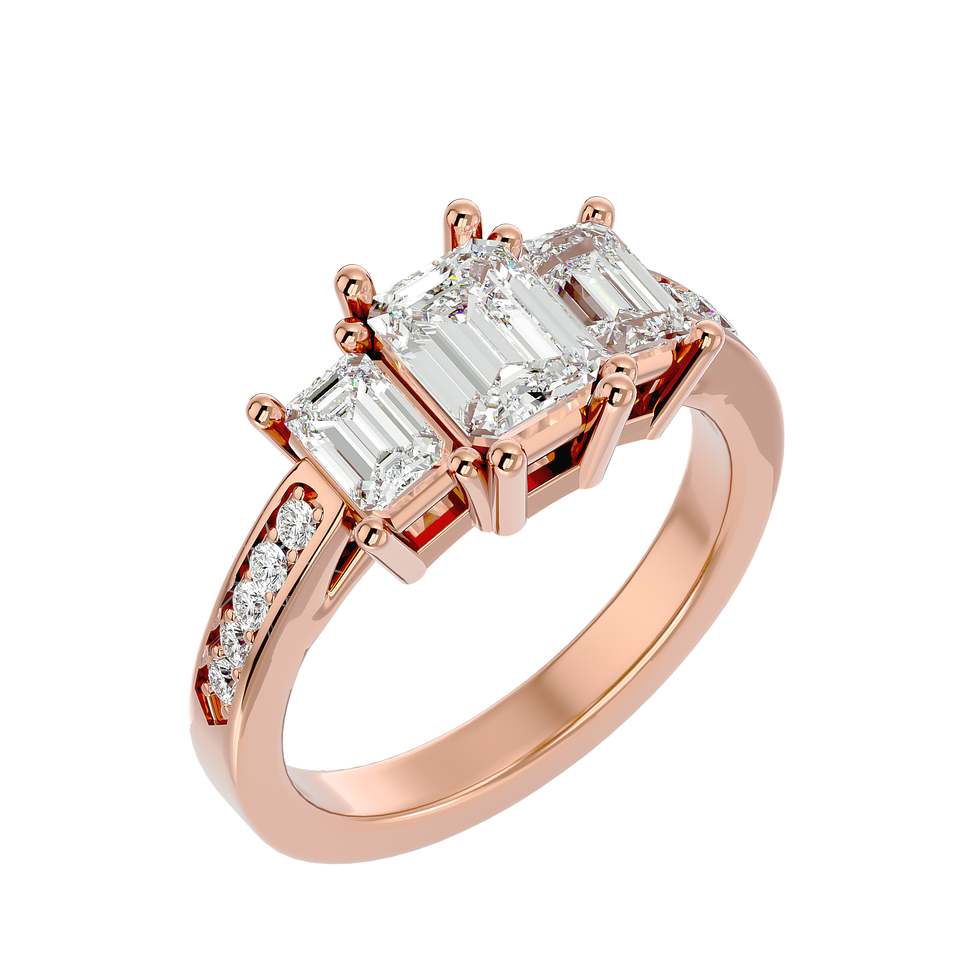 Lucinda Three Stone Ring
