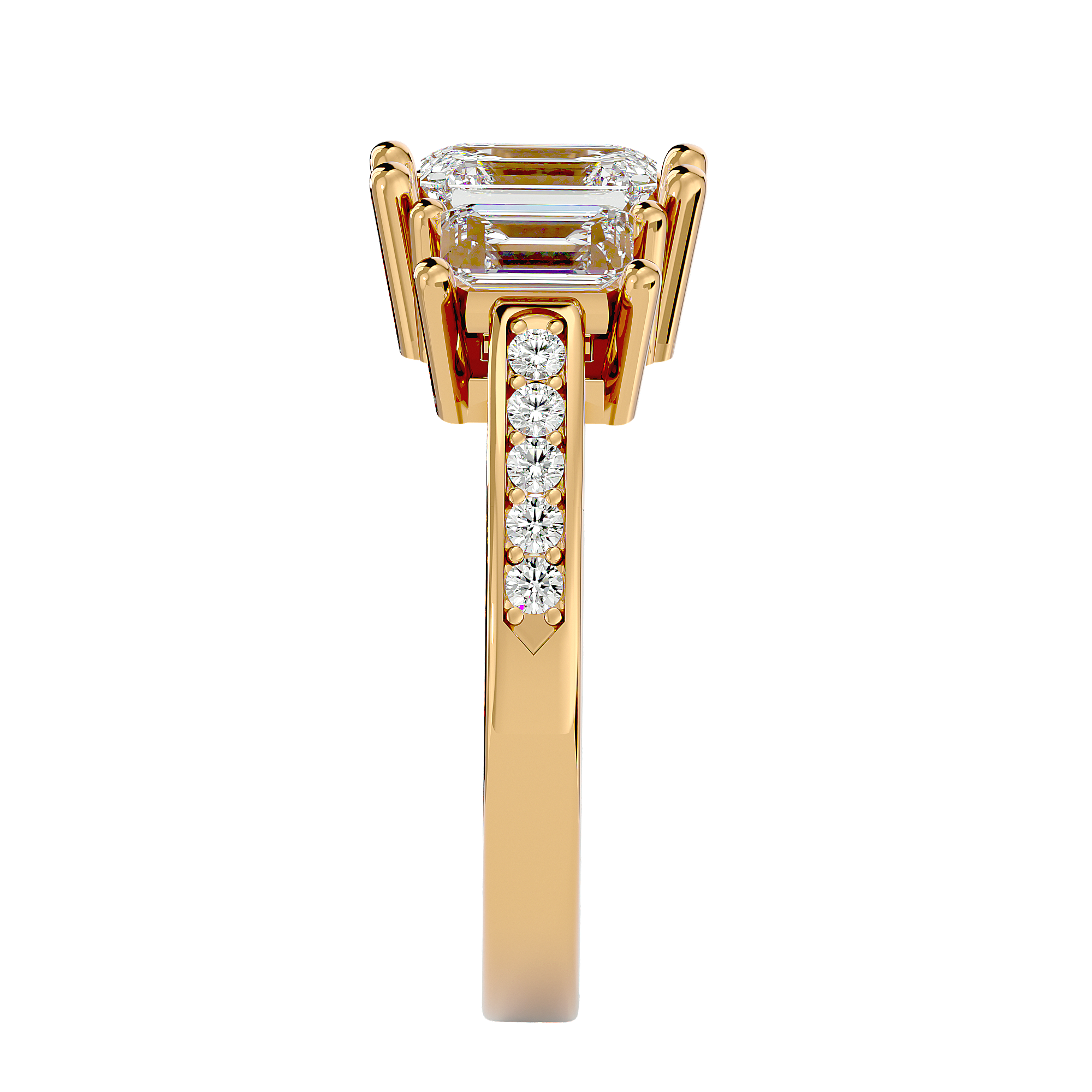 Lucinda Three Stone Ring
