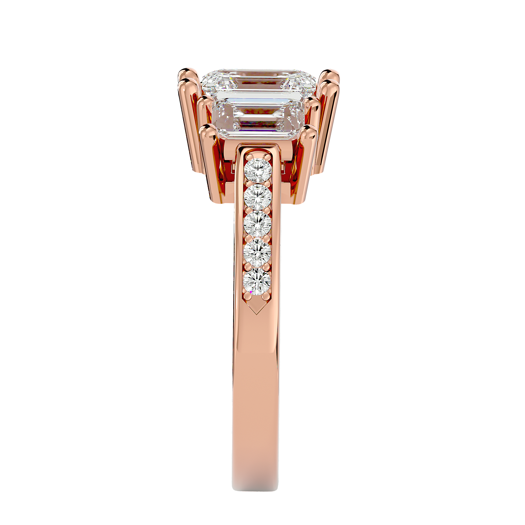 Lucinda Three Stone Ring