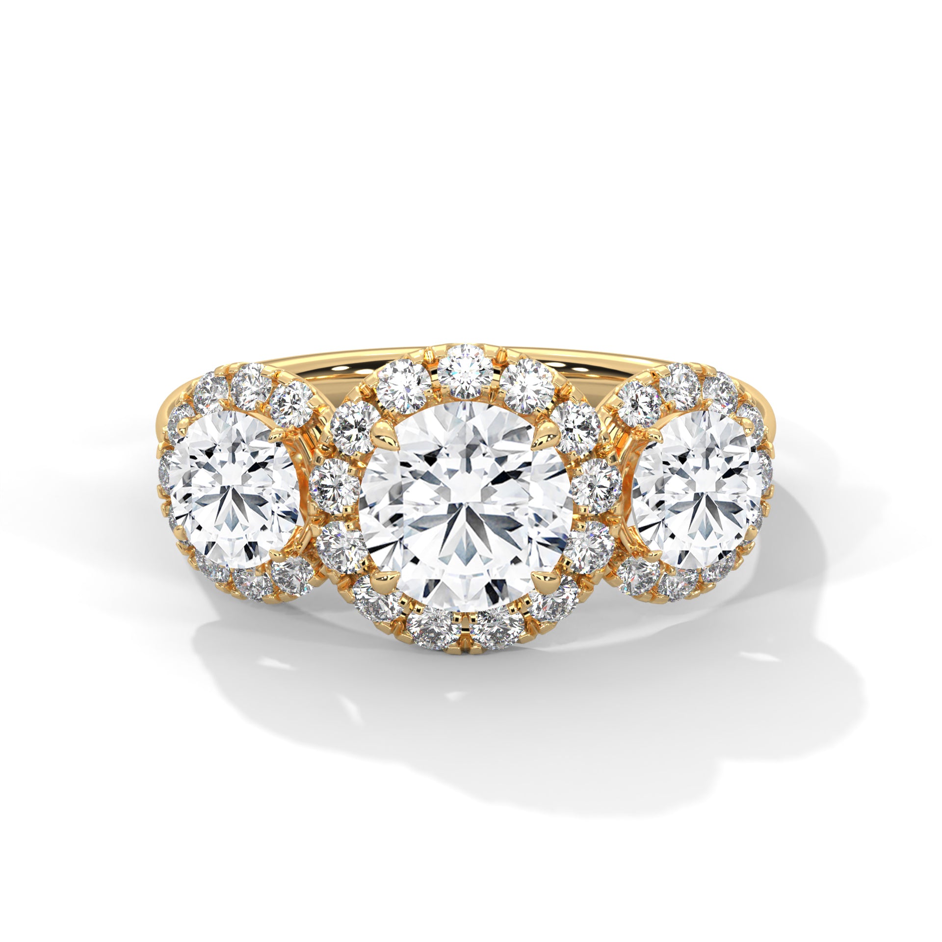Delaney Three Stone Ring