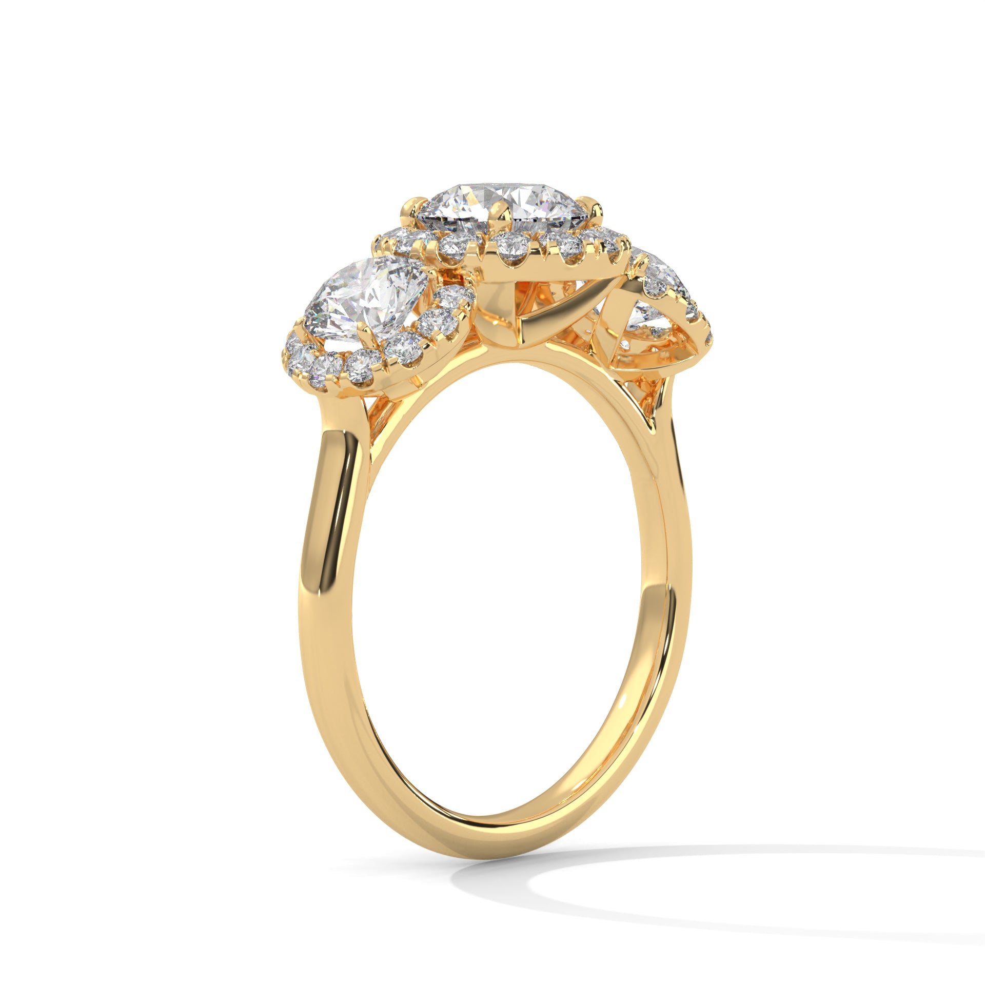 Delaney Three Stone Ring