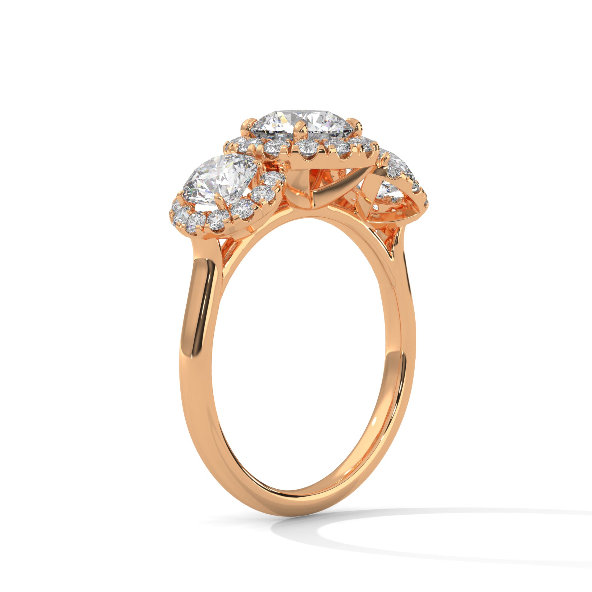 Delaney Three Stone Ring