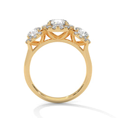 Delaney Three Stone Ring
