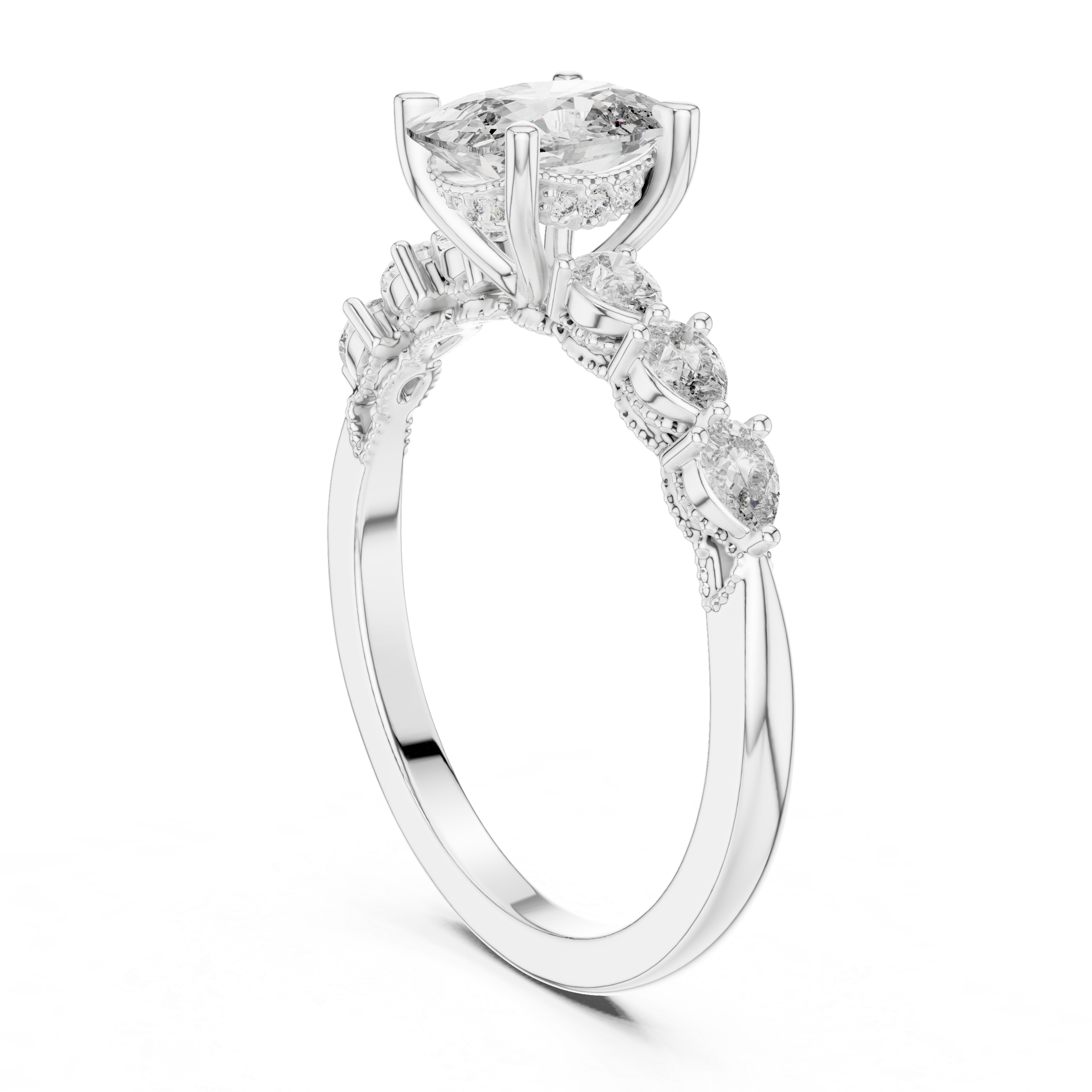 Alpha Solitaire Ring