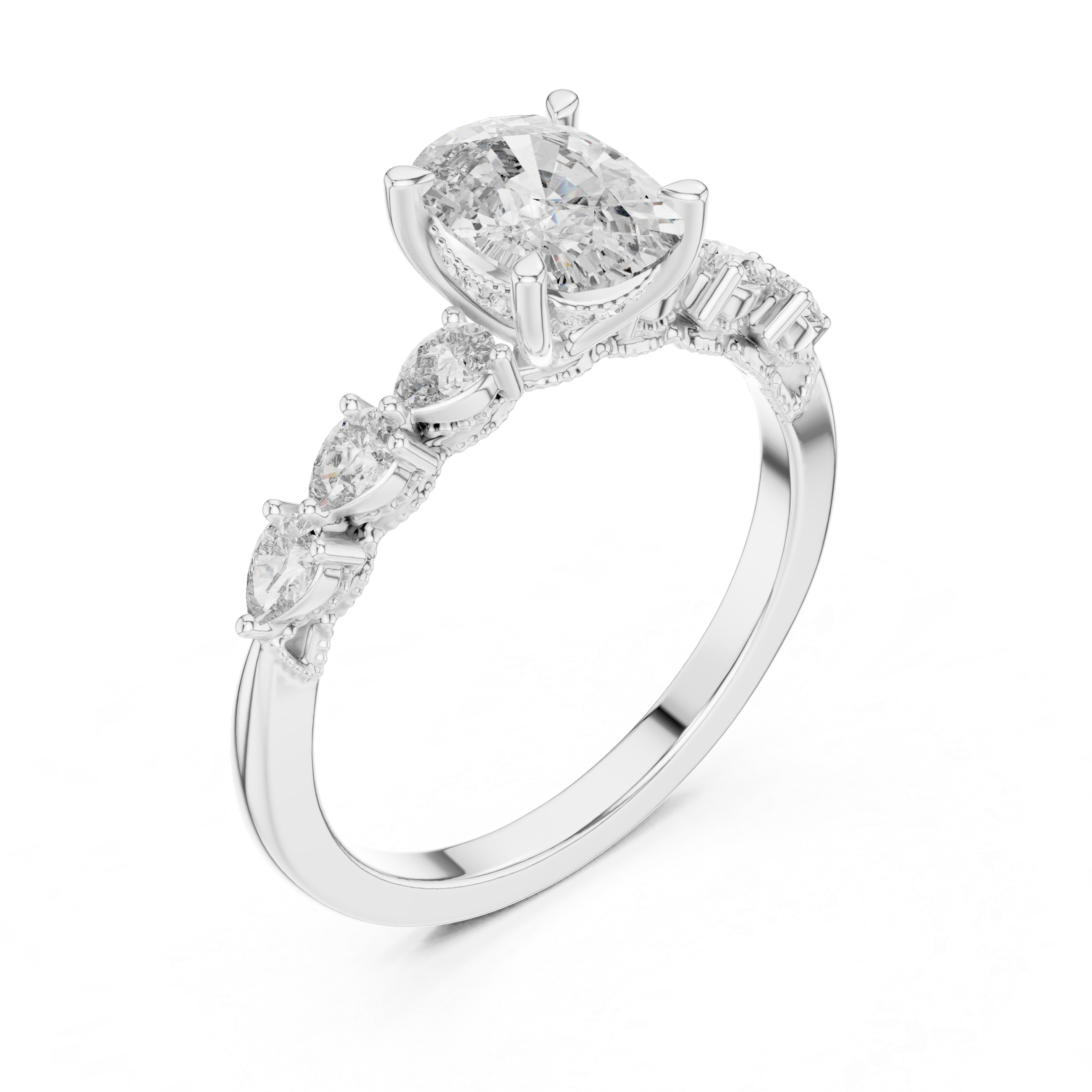 Alpha Solitaire Ring