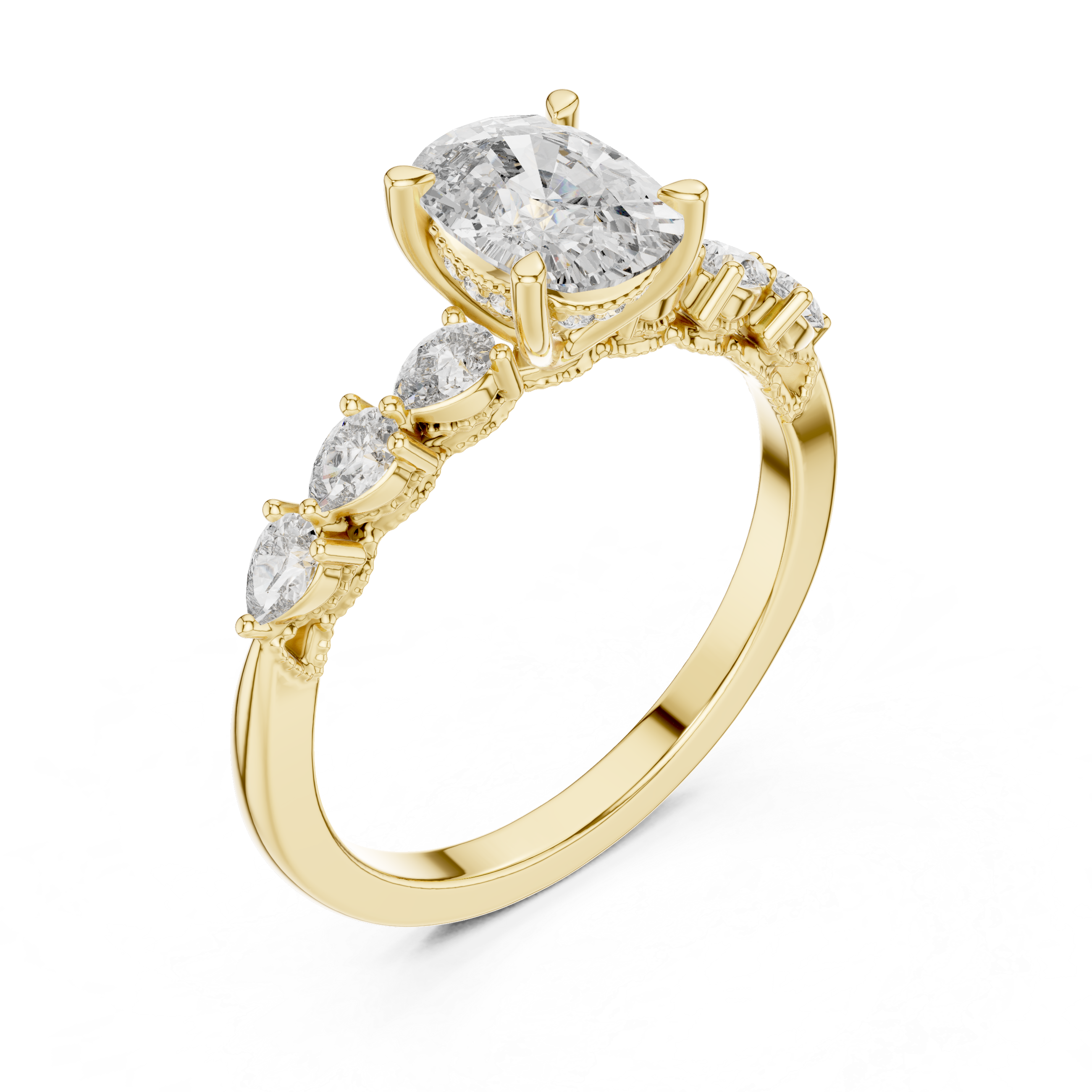 Alpha Solitaire Ring
