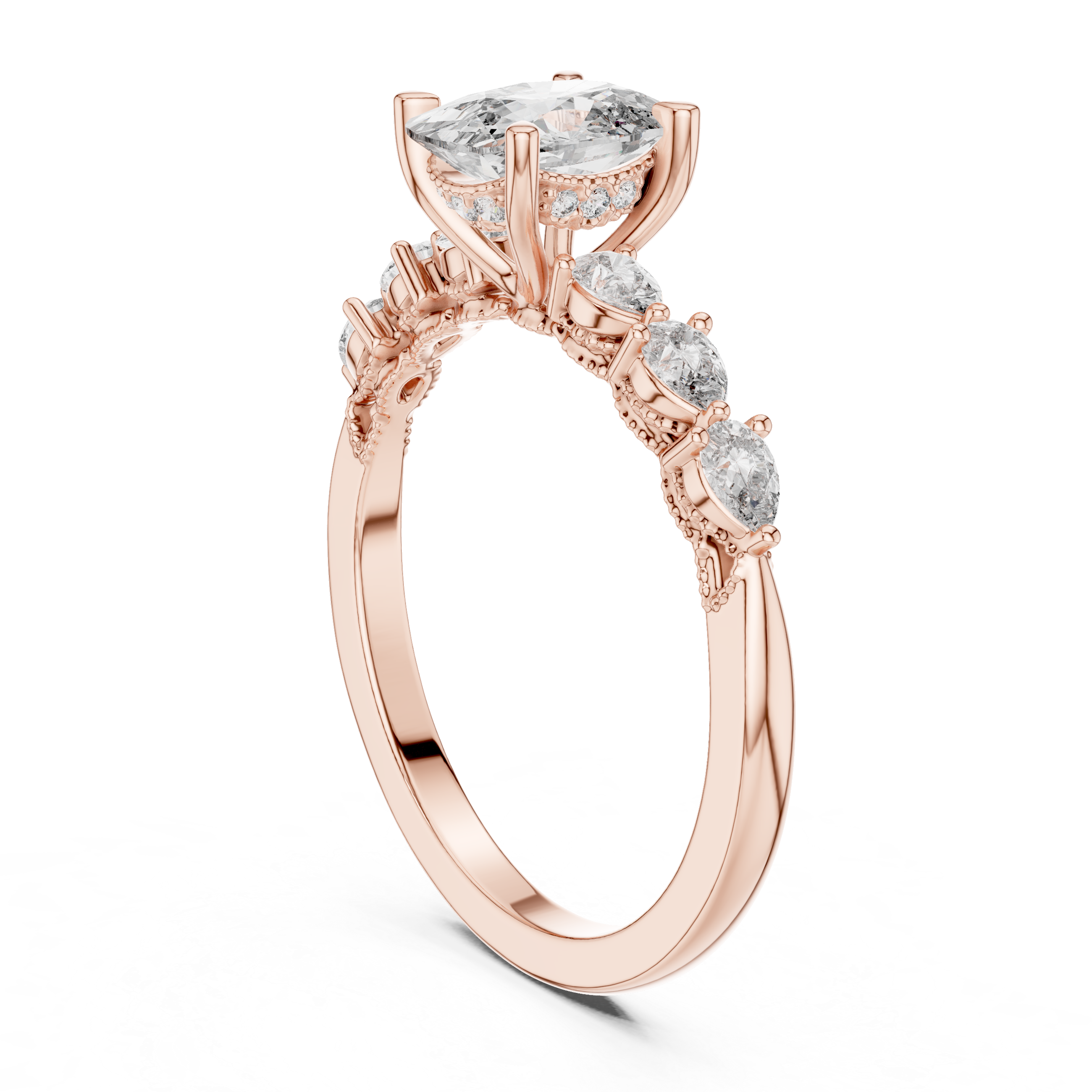 Alpha Solitaire Ring