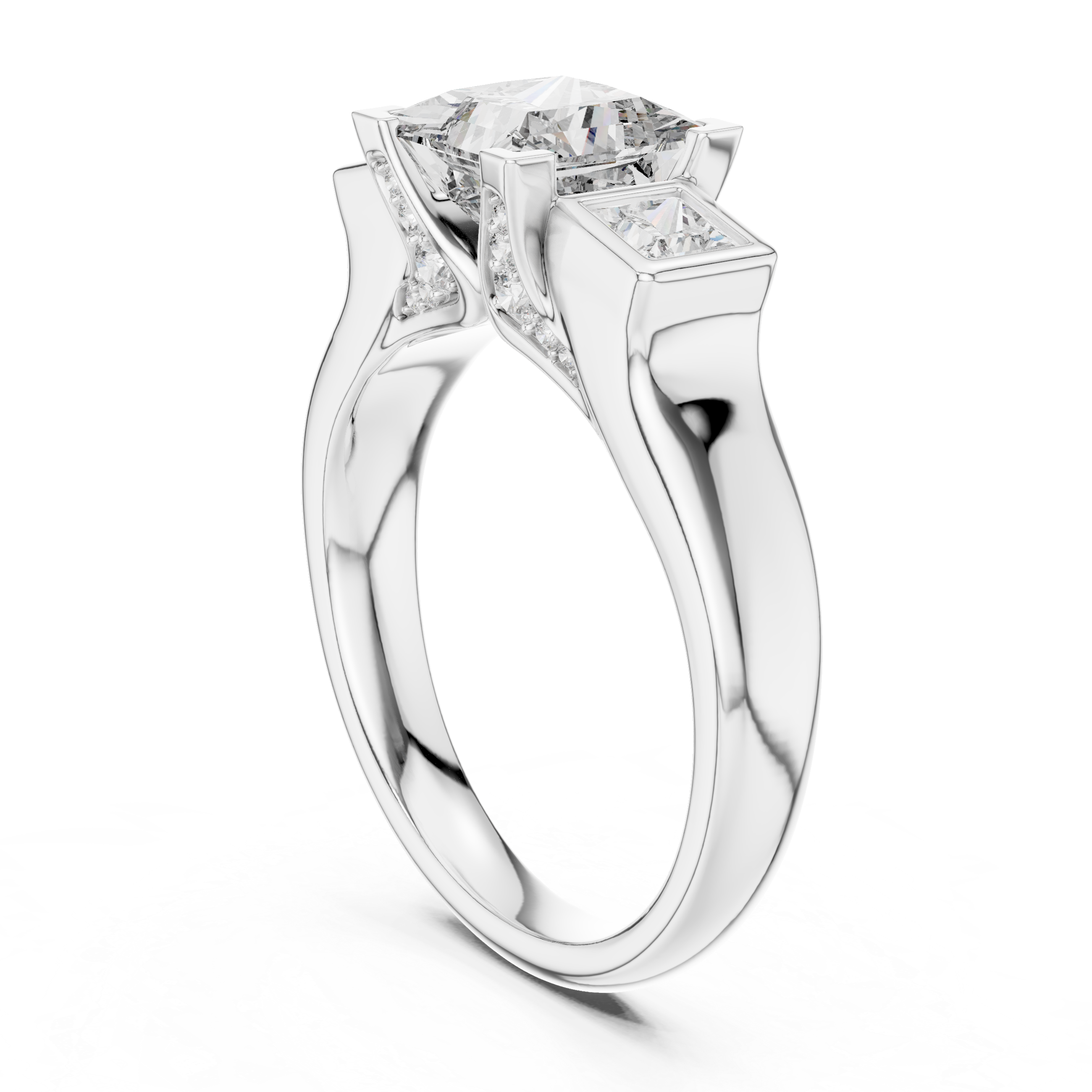 Genevieve Three Stone Ring