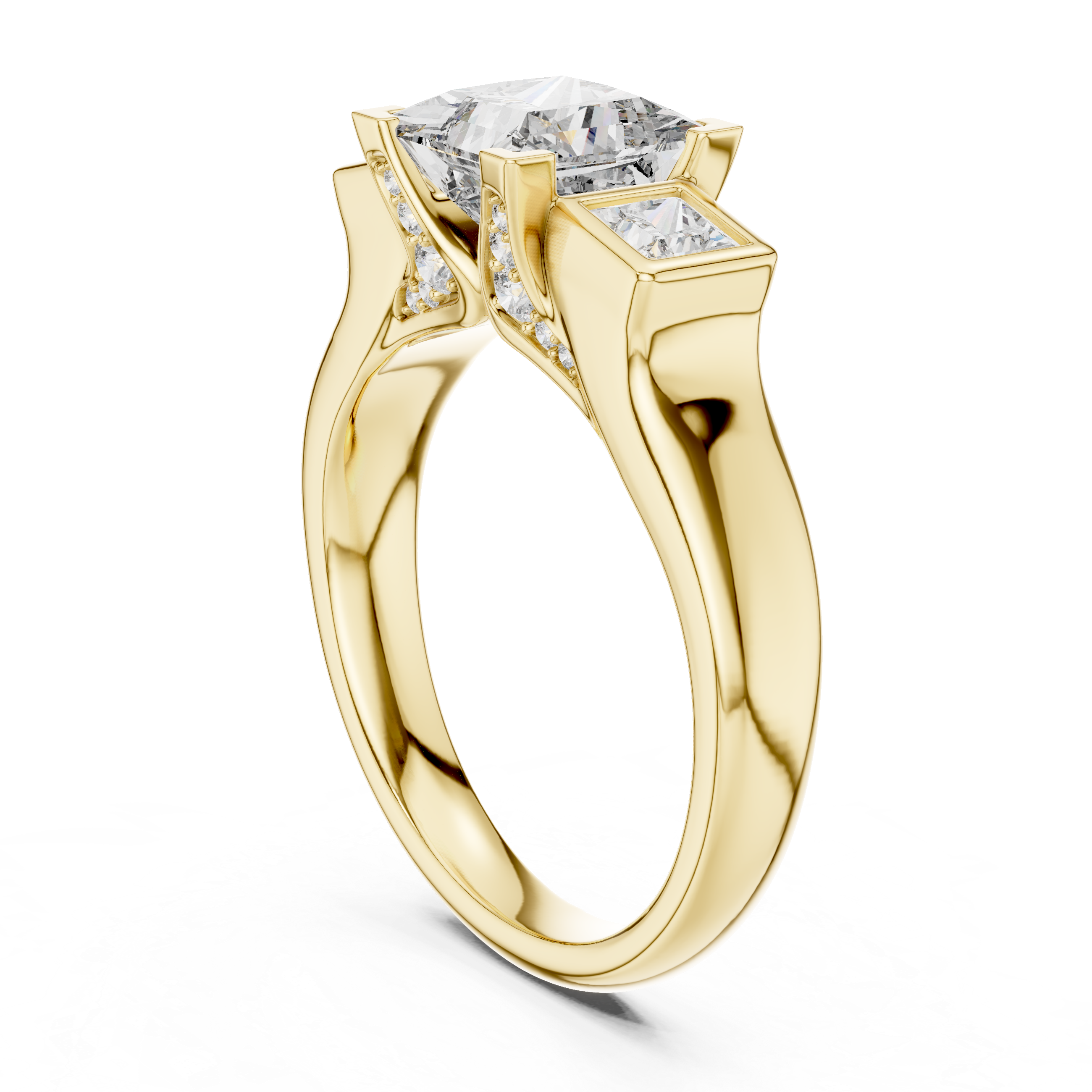 Genevieve Three Stone Ring