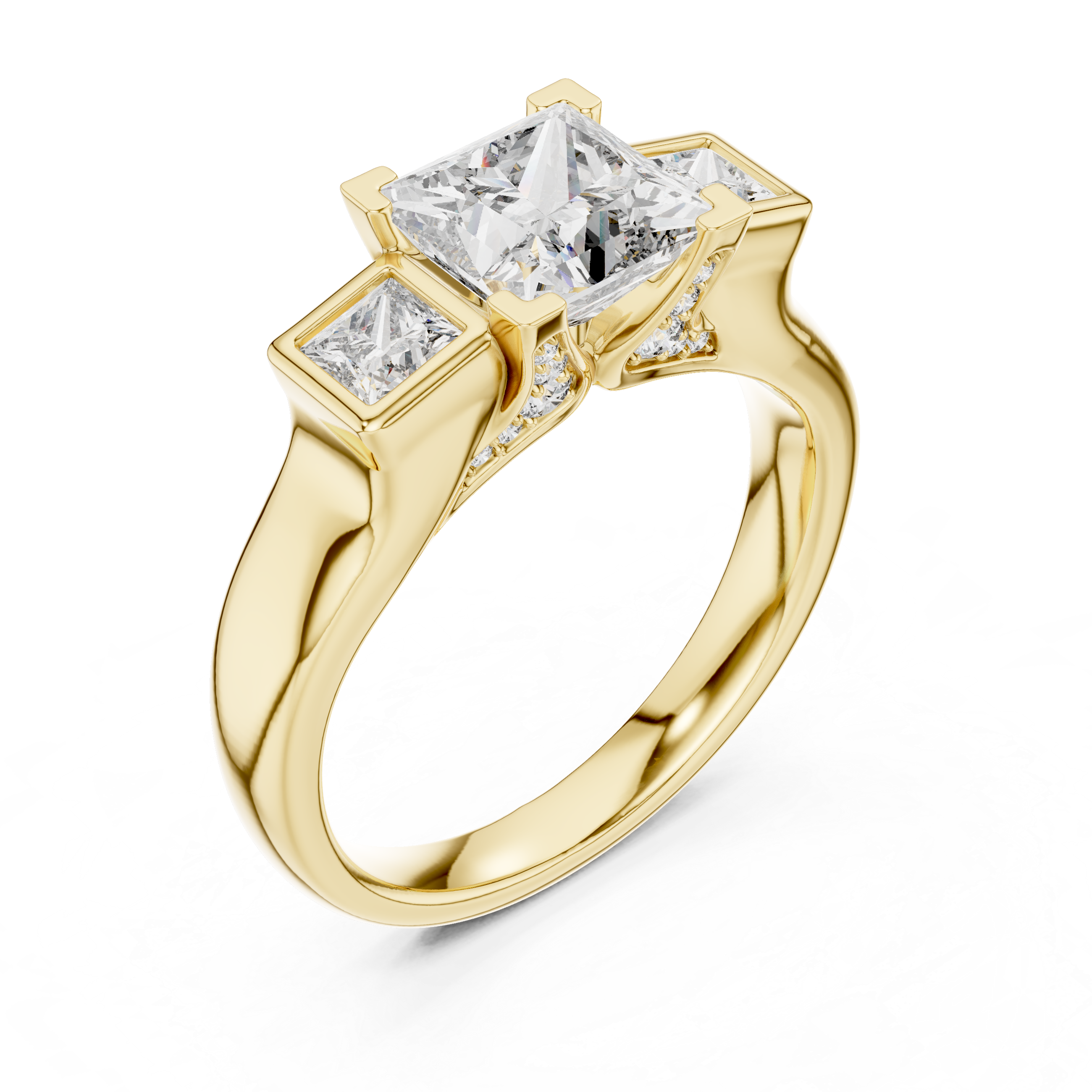 Genevieve Three Stone Ring