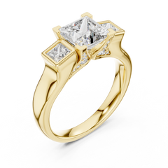 Genevieve Three Stone Ring