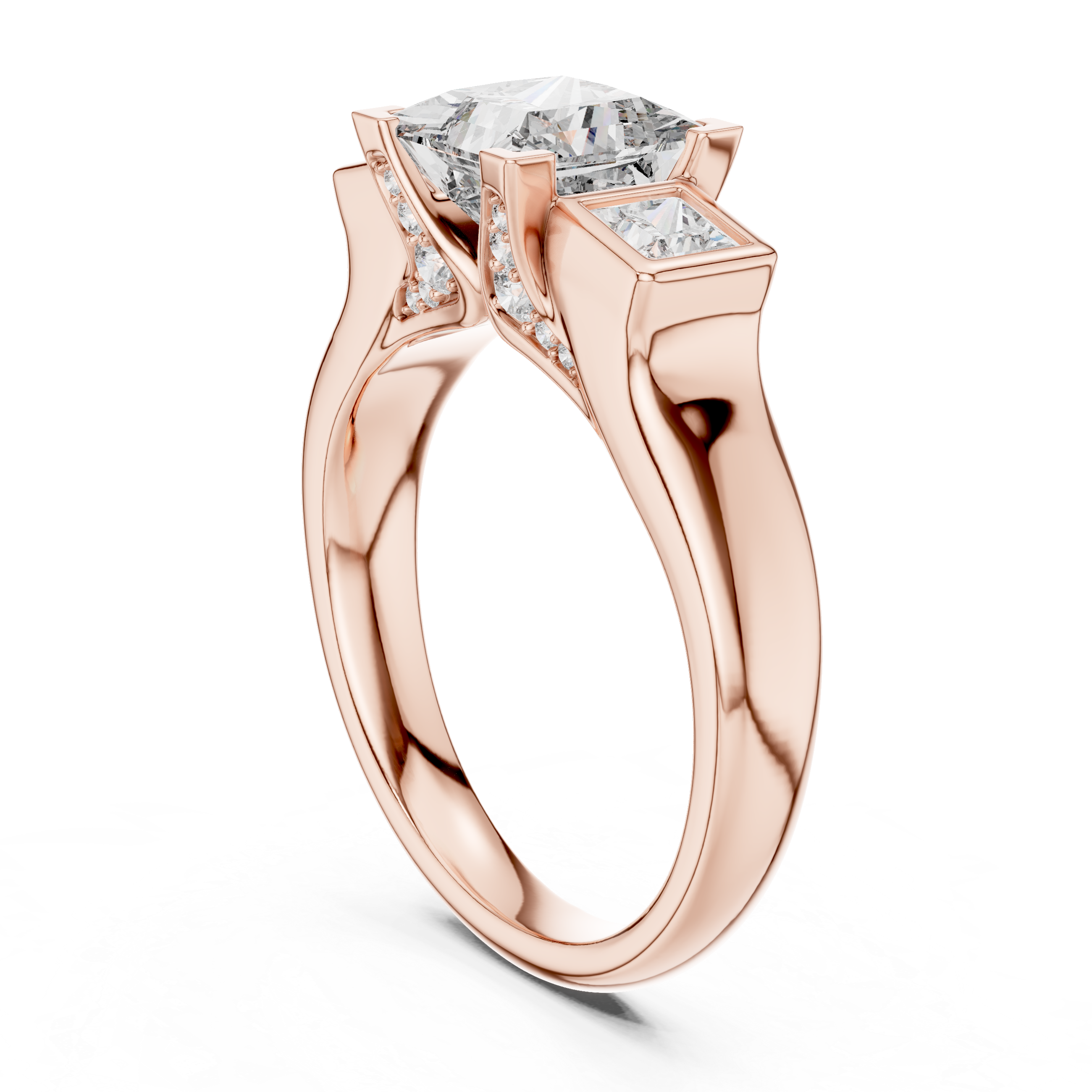 Genevieve Three Stone Ring