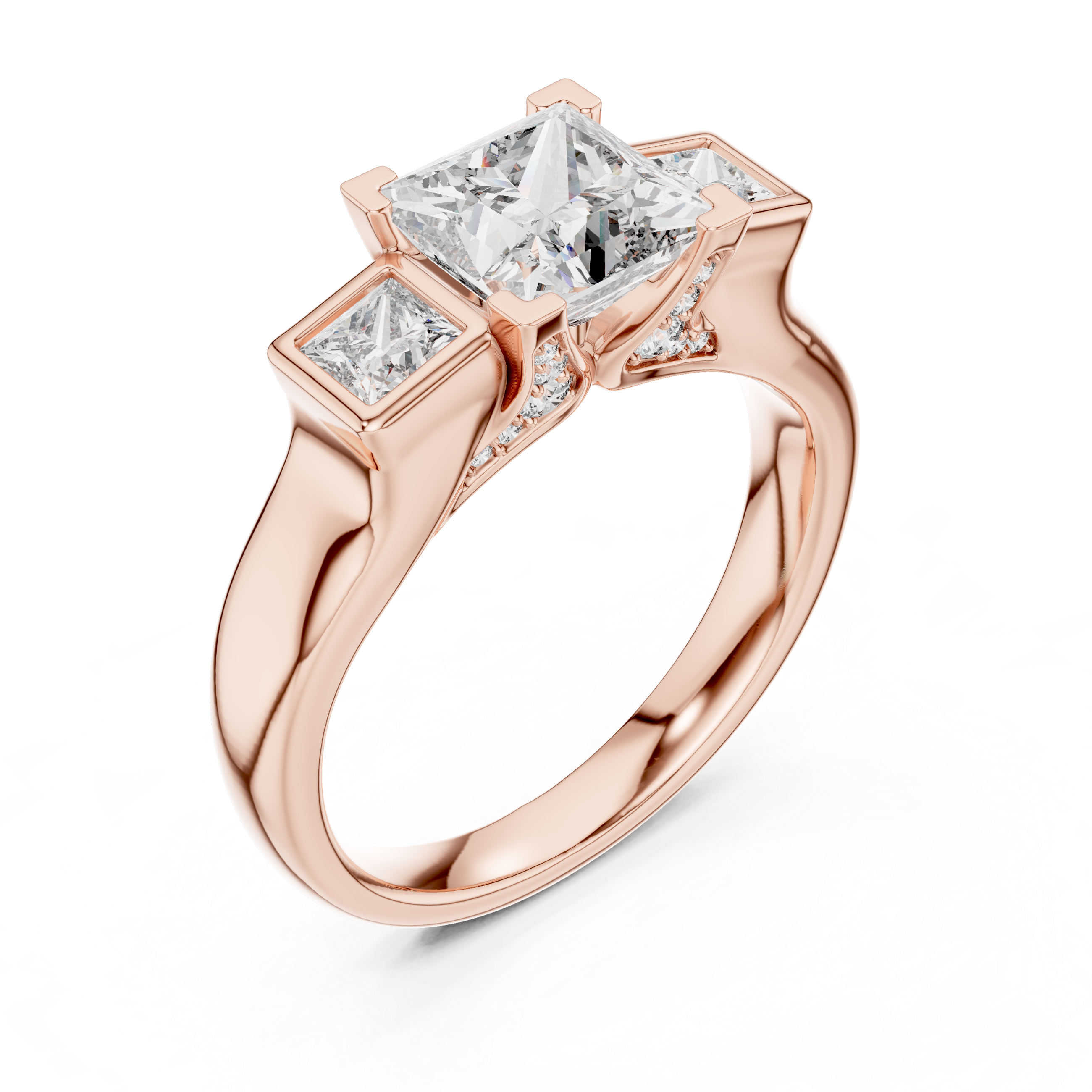 Genevieve Three Stone Ring