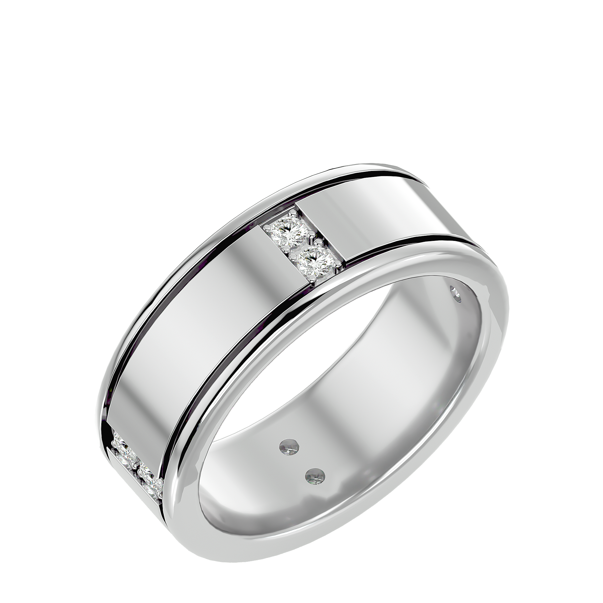 Gerald Mens Studded Ring