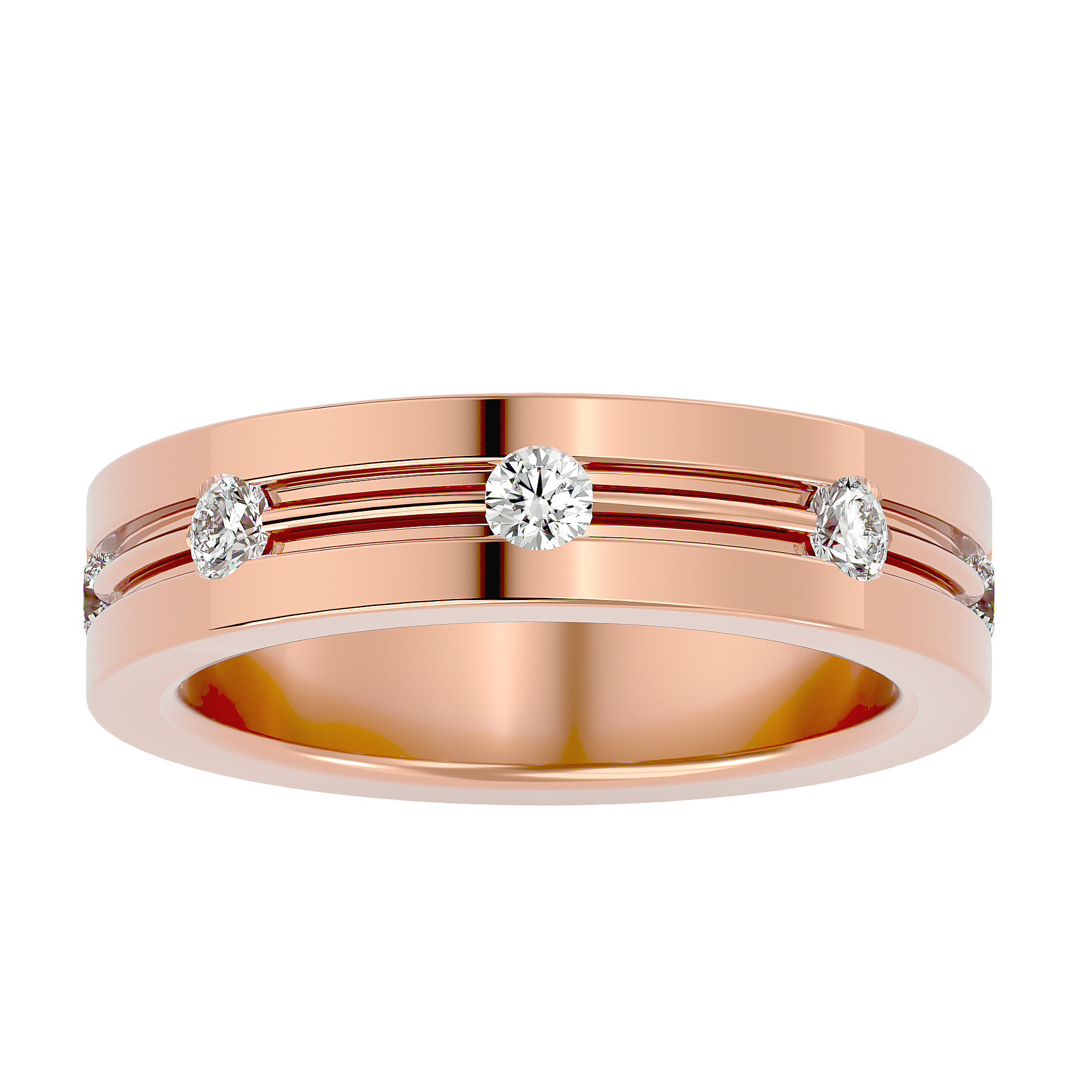 Giovanni Mens Studded Ring