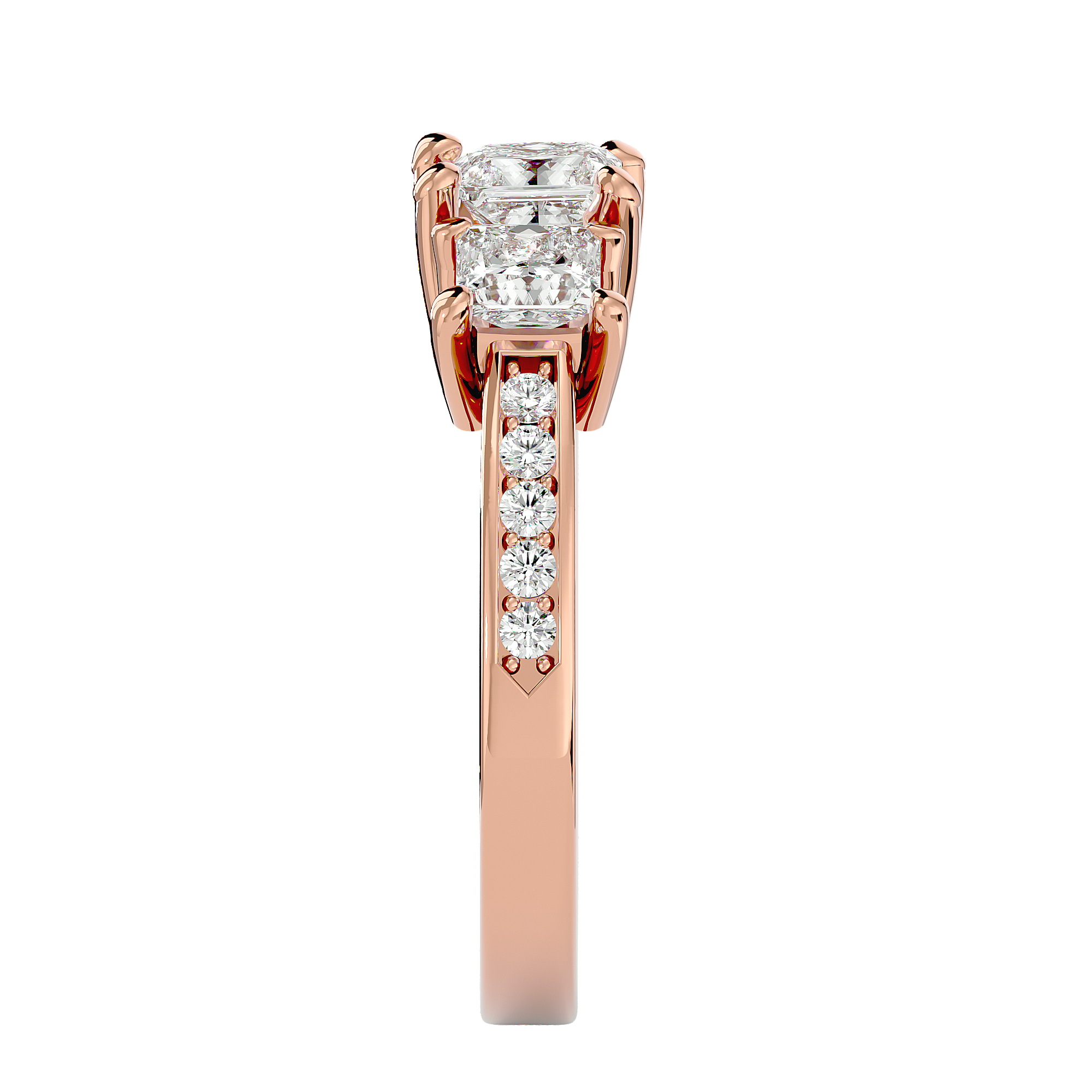 Adriana Three Stone Ring