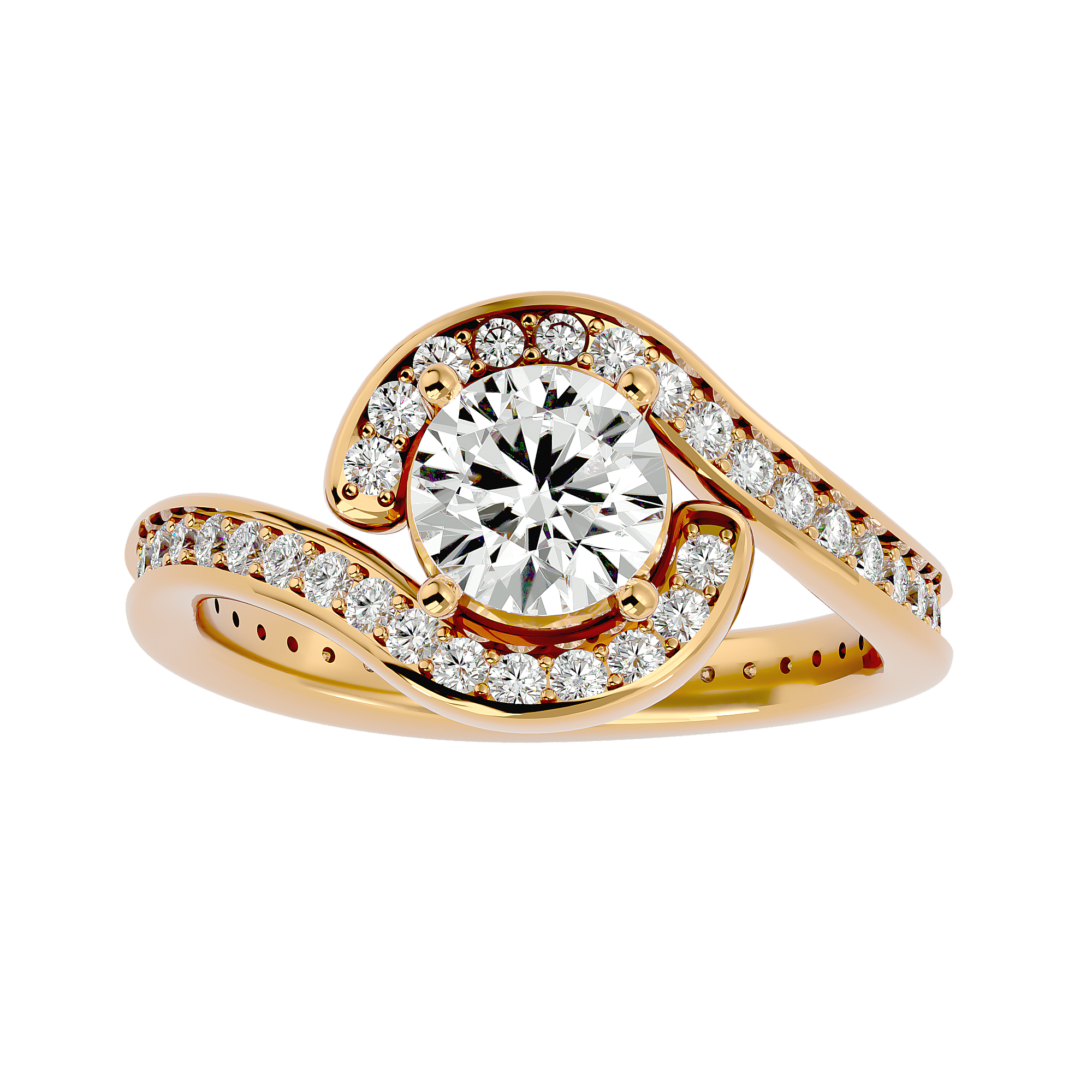 Aster Solitaire Ring