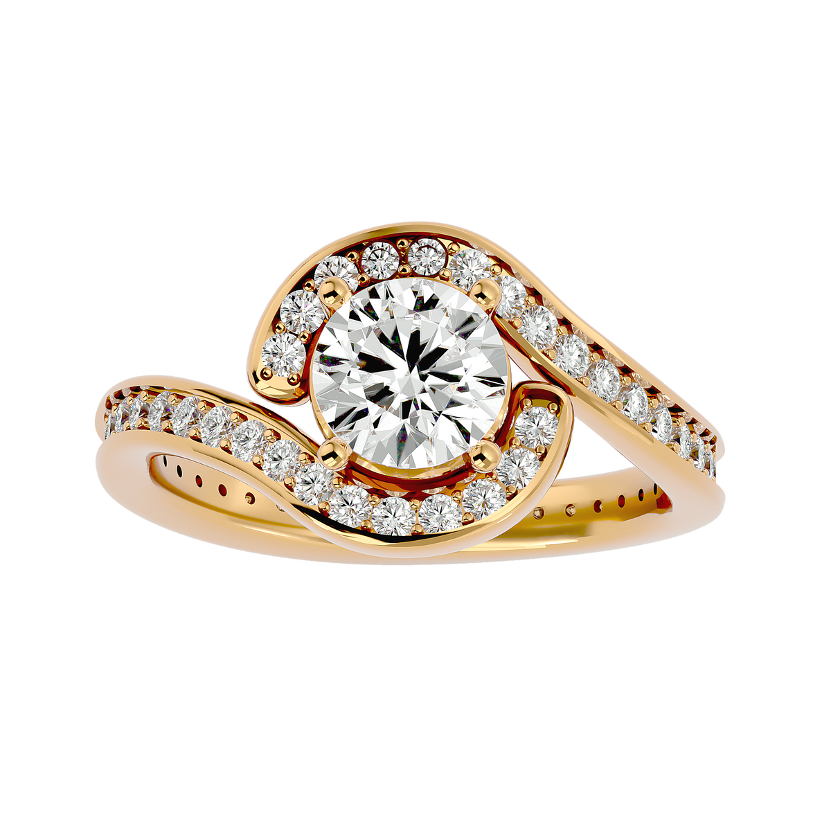 Aster Solitaire Ring