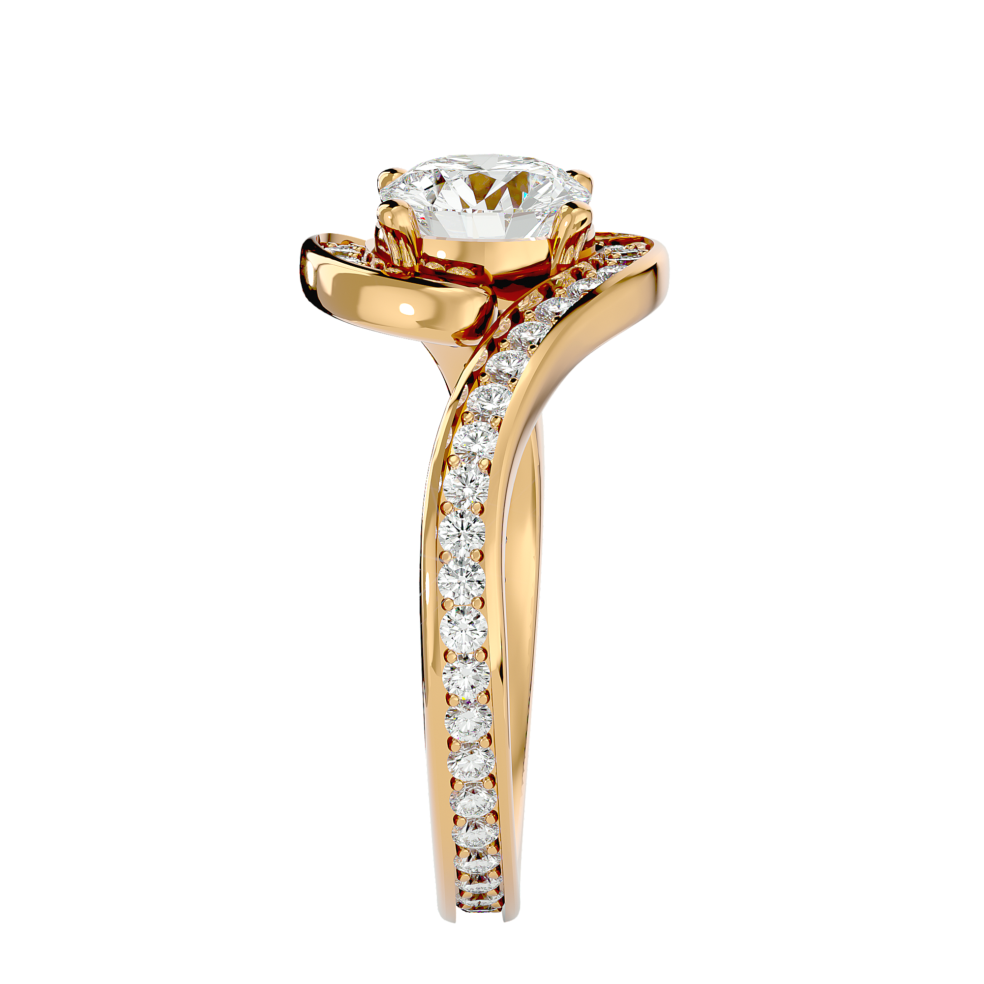 Aster Solitaire Ring