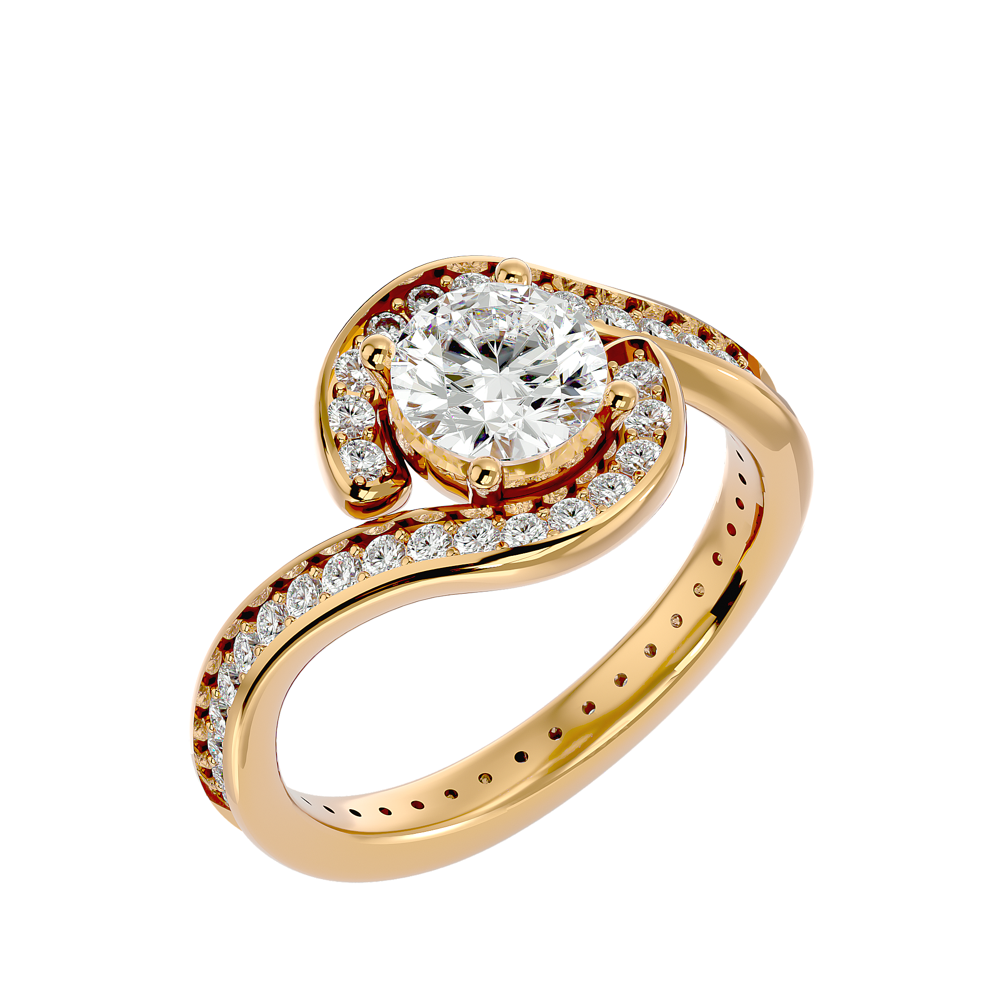 Aster Solitaire Ring