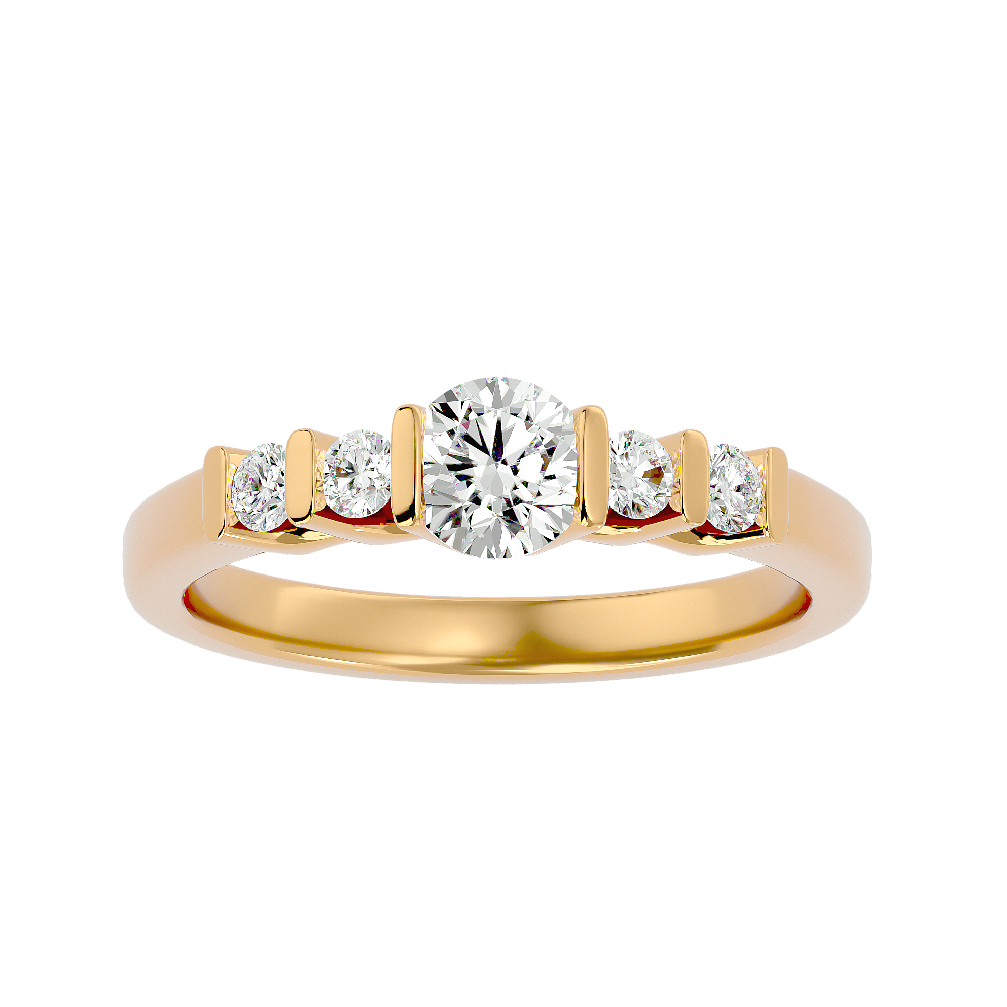 Poppy Solitaire Ring
