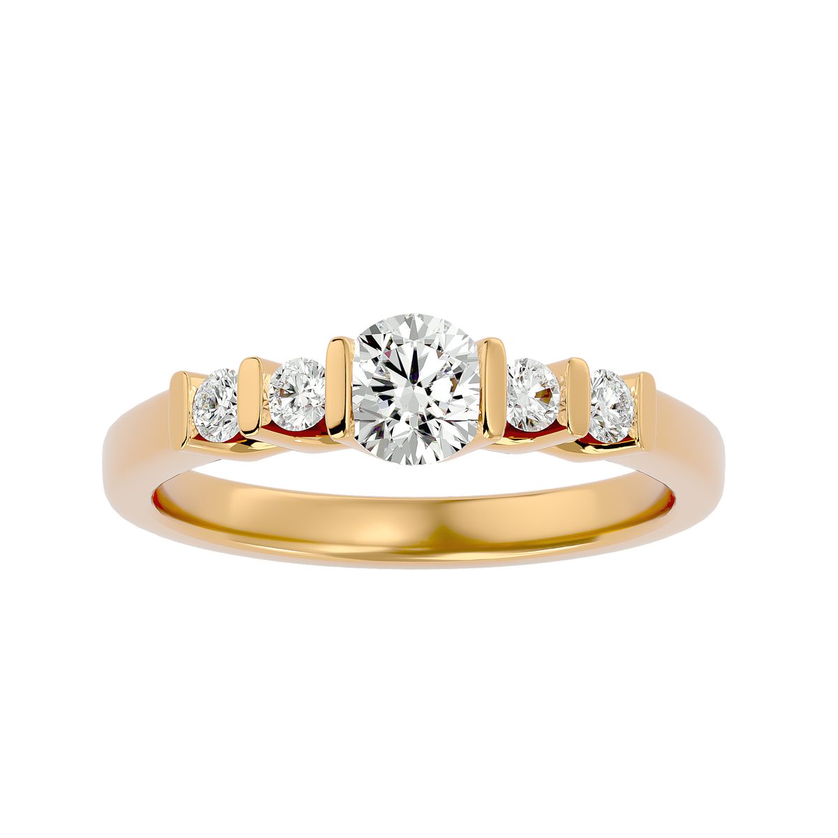 Poppy Solitaire Ring