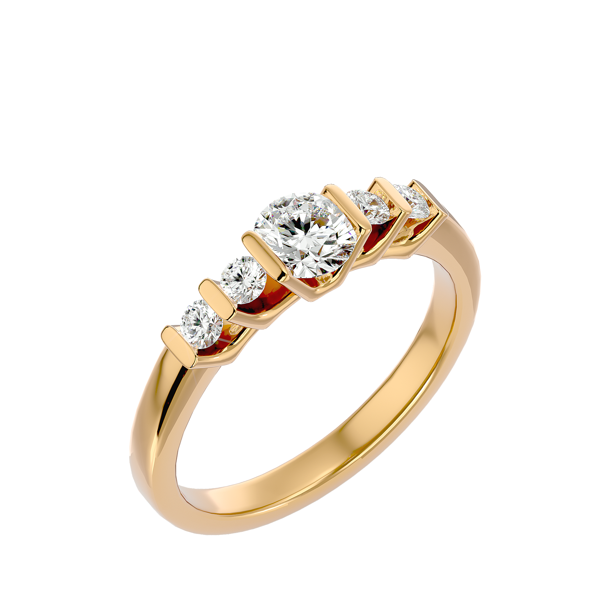 Poppy Solitaire Ring