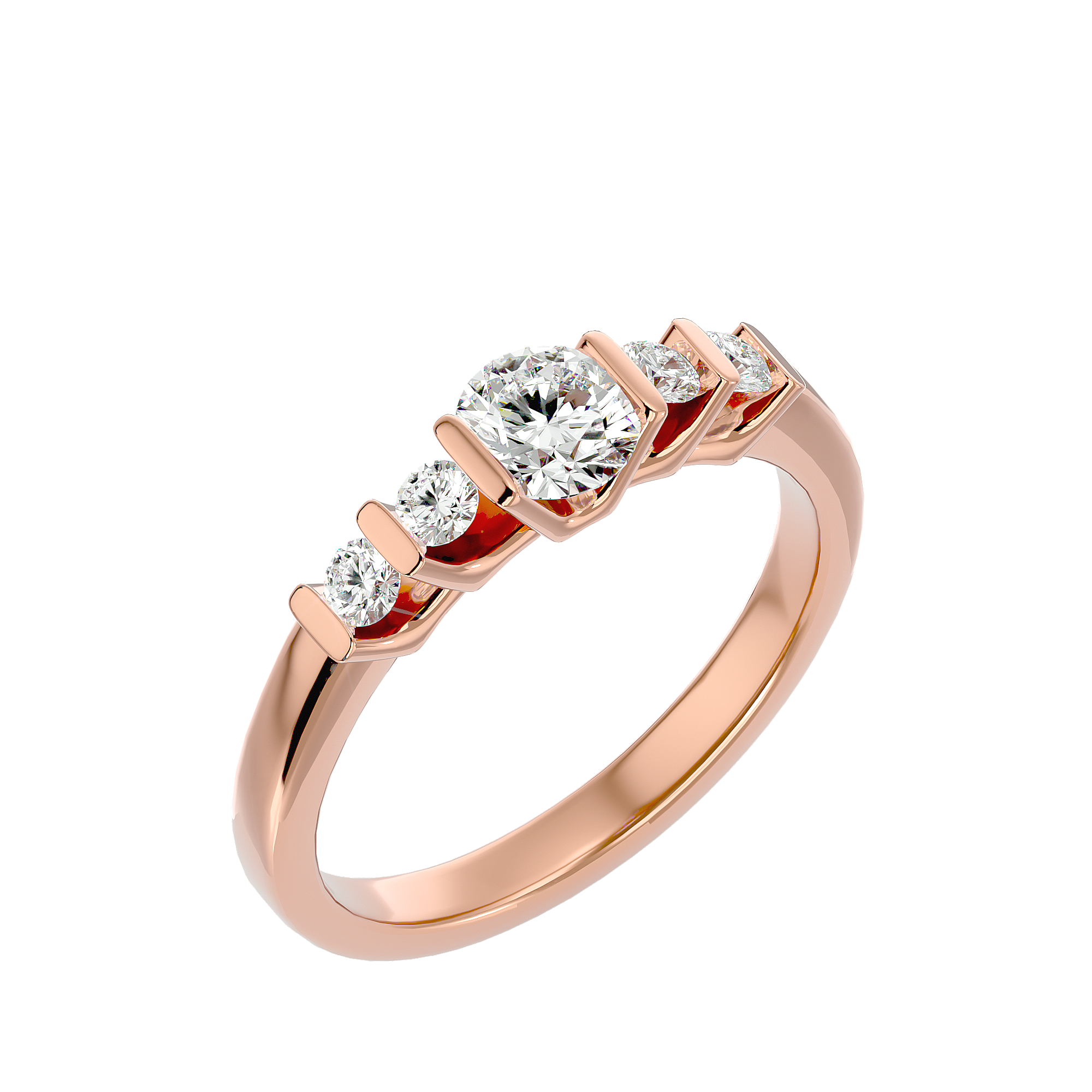 Poppy Solitaire Ring