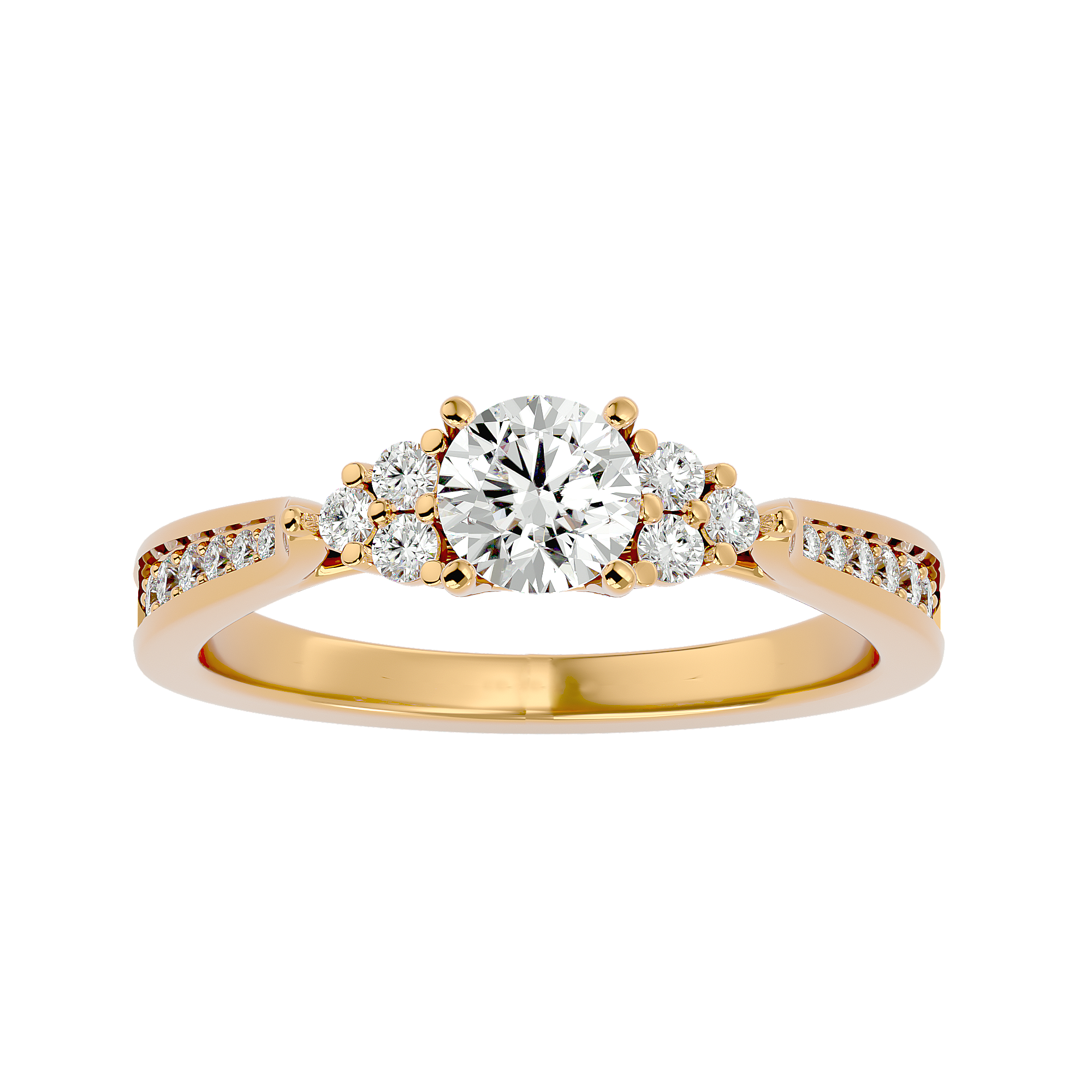 Trinity Solitaire Ring
