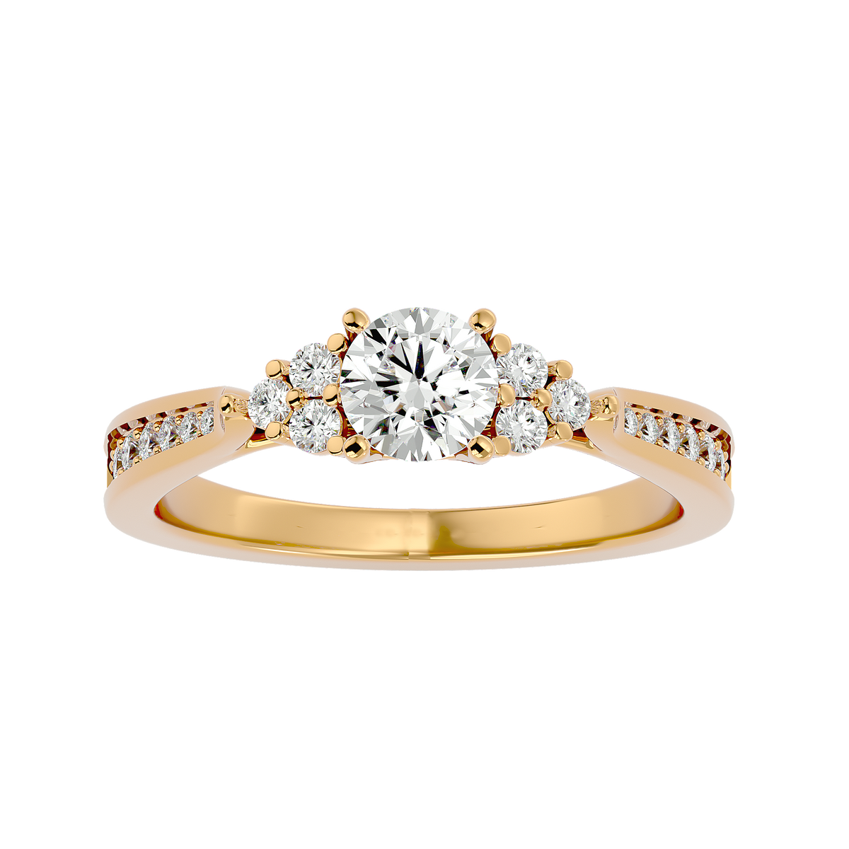 Trinity Solitaire Ring