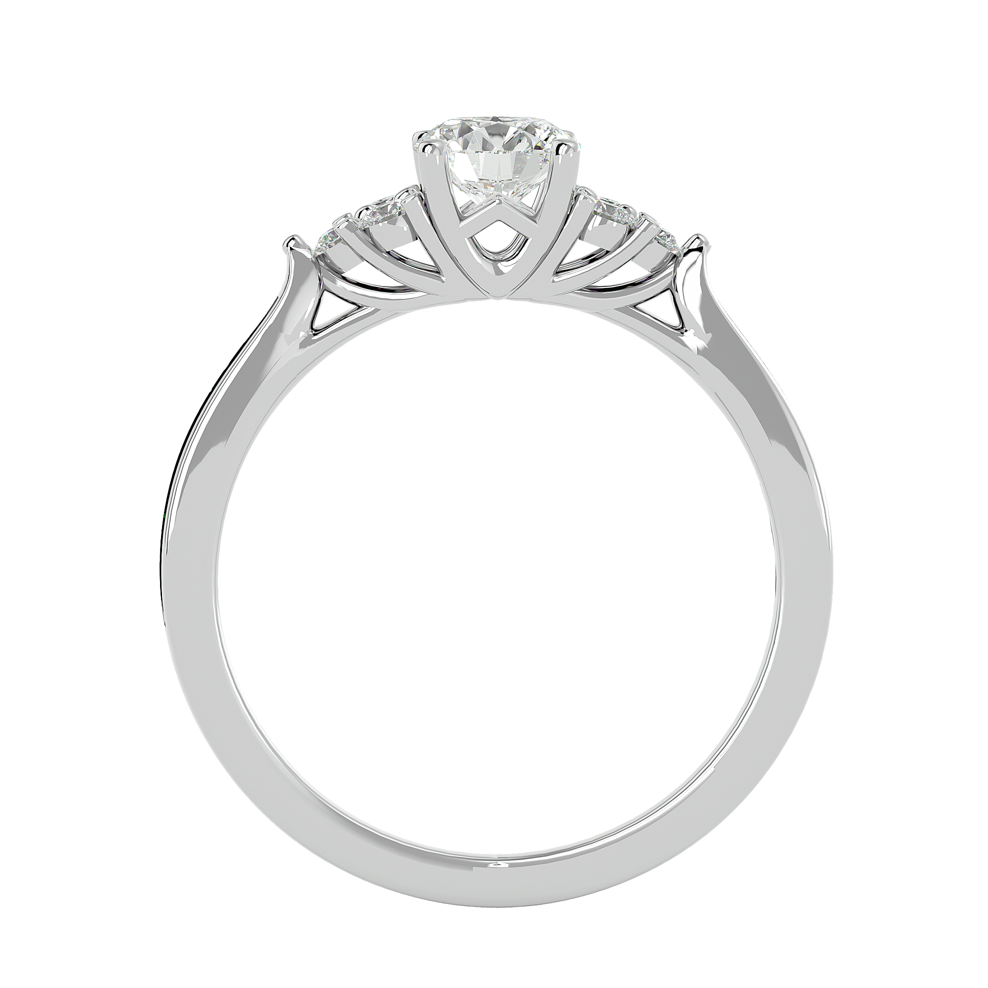 Trinity Solitaire Ring