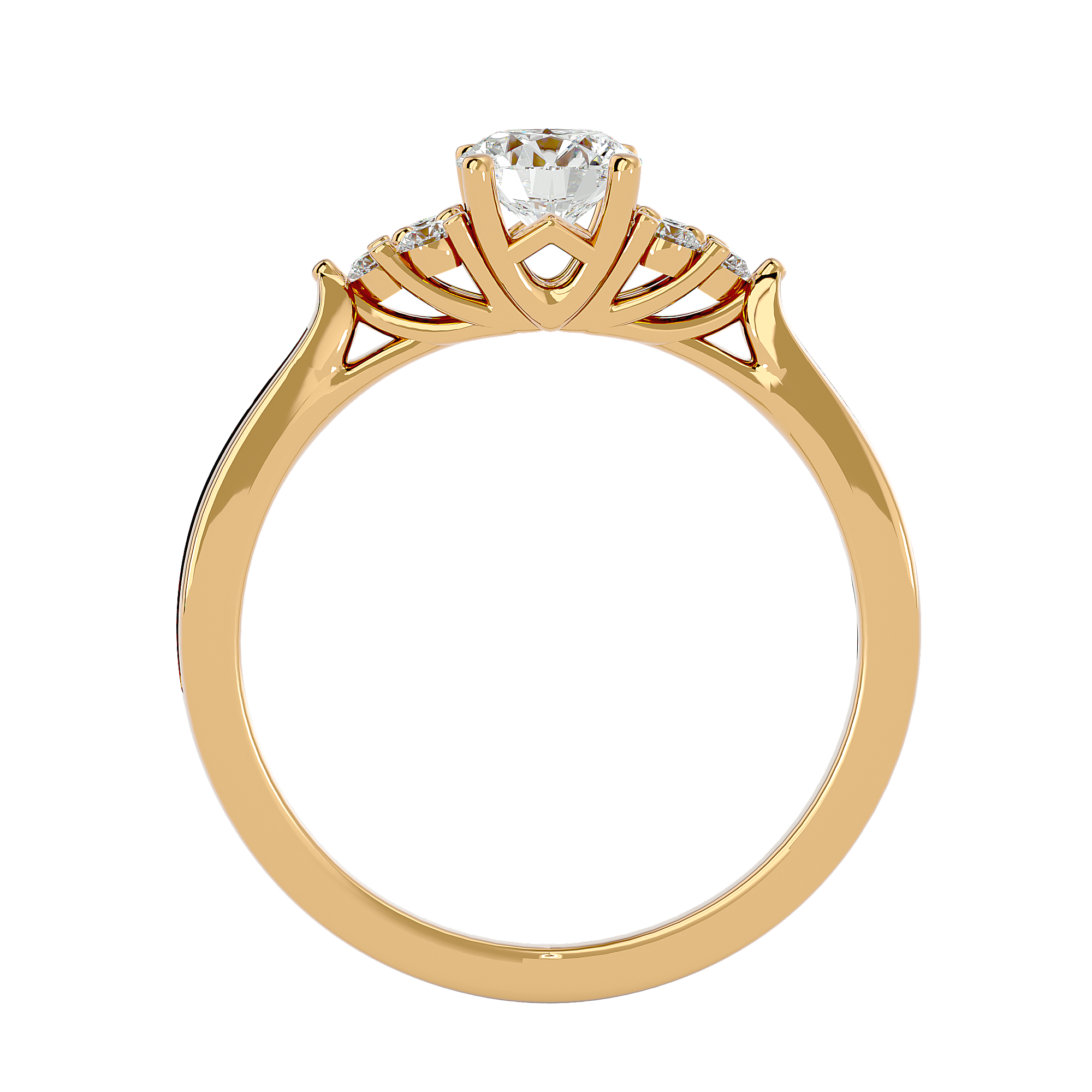 Trinity Solitaire Ring