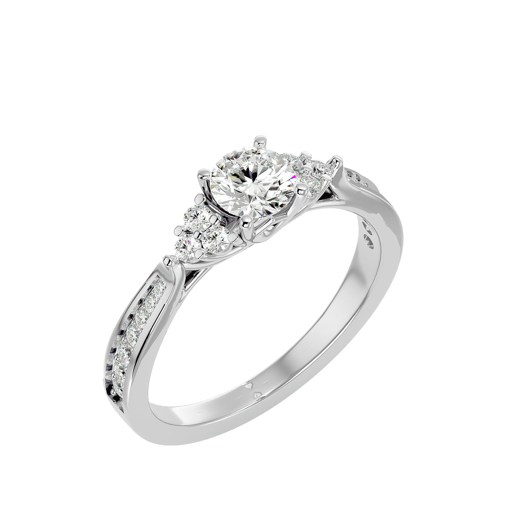 Trinity Solitaire Ring